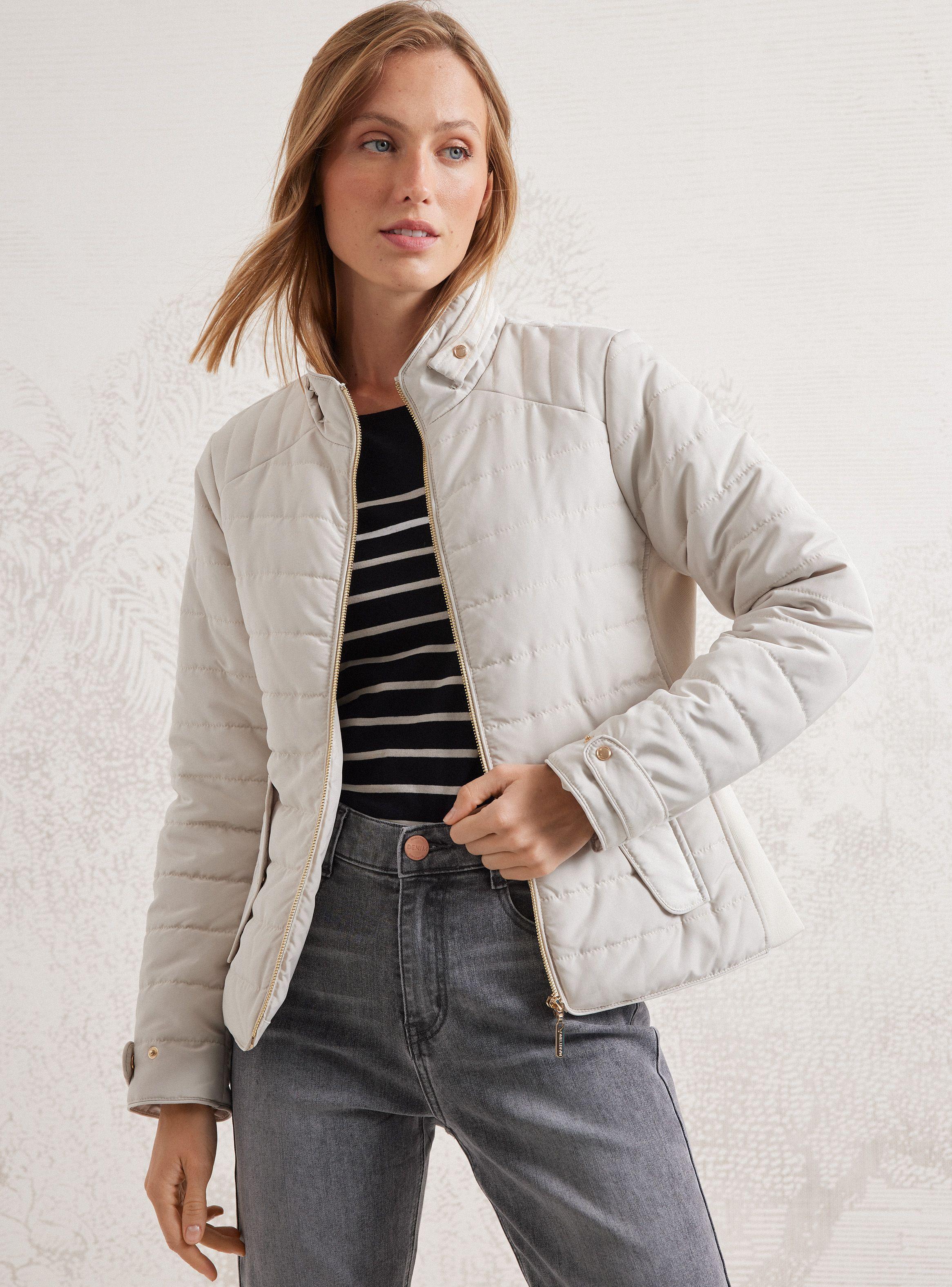 Parka Básica Detalles Metálicos-0