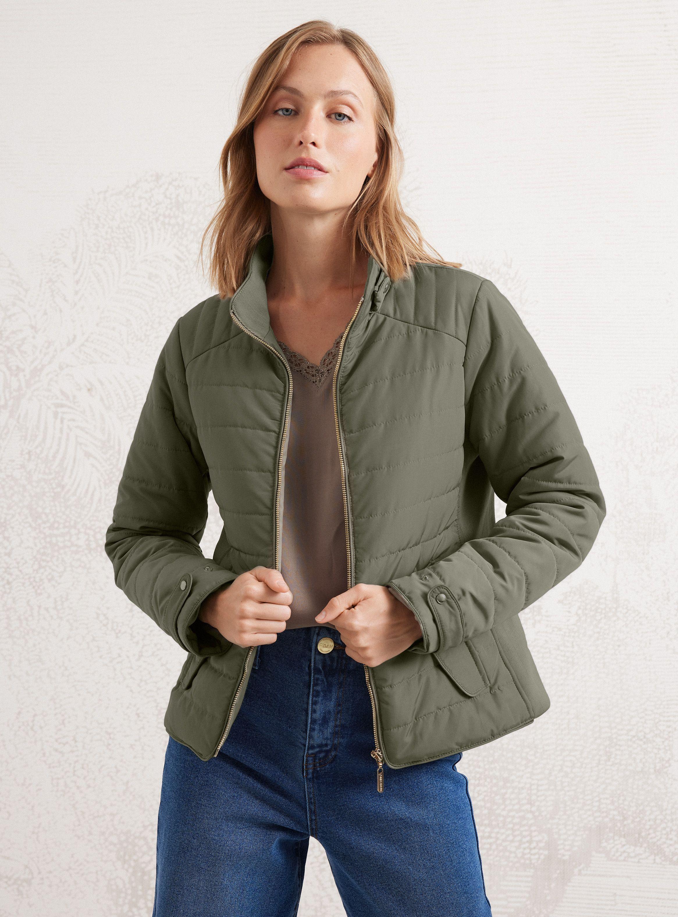 Parka Básica Detalles Metálicos-0