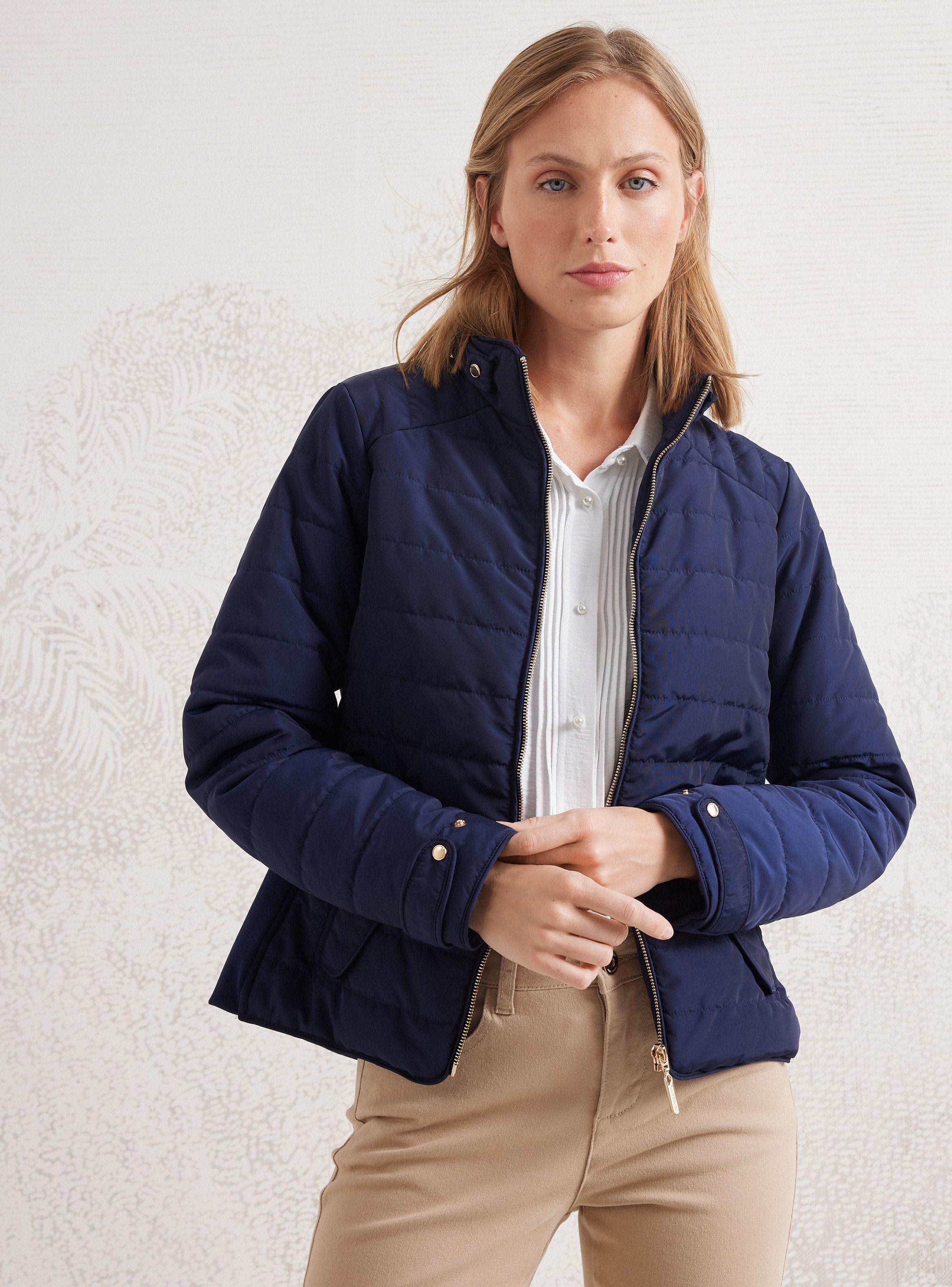 Parka Básica Detalles Metálicos-0