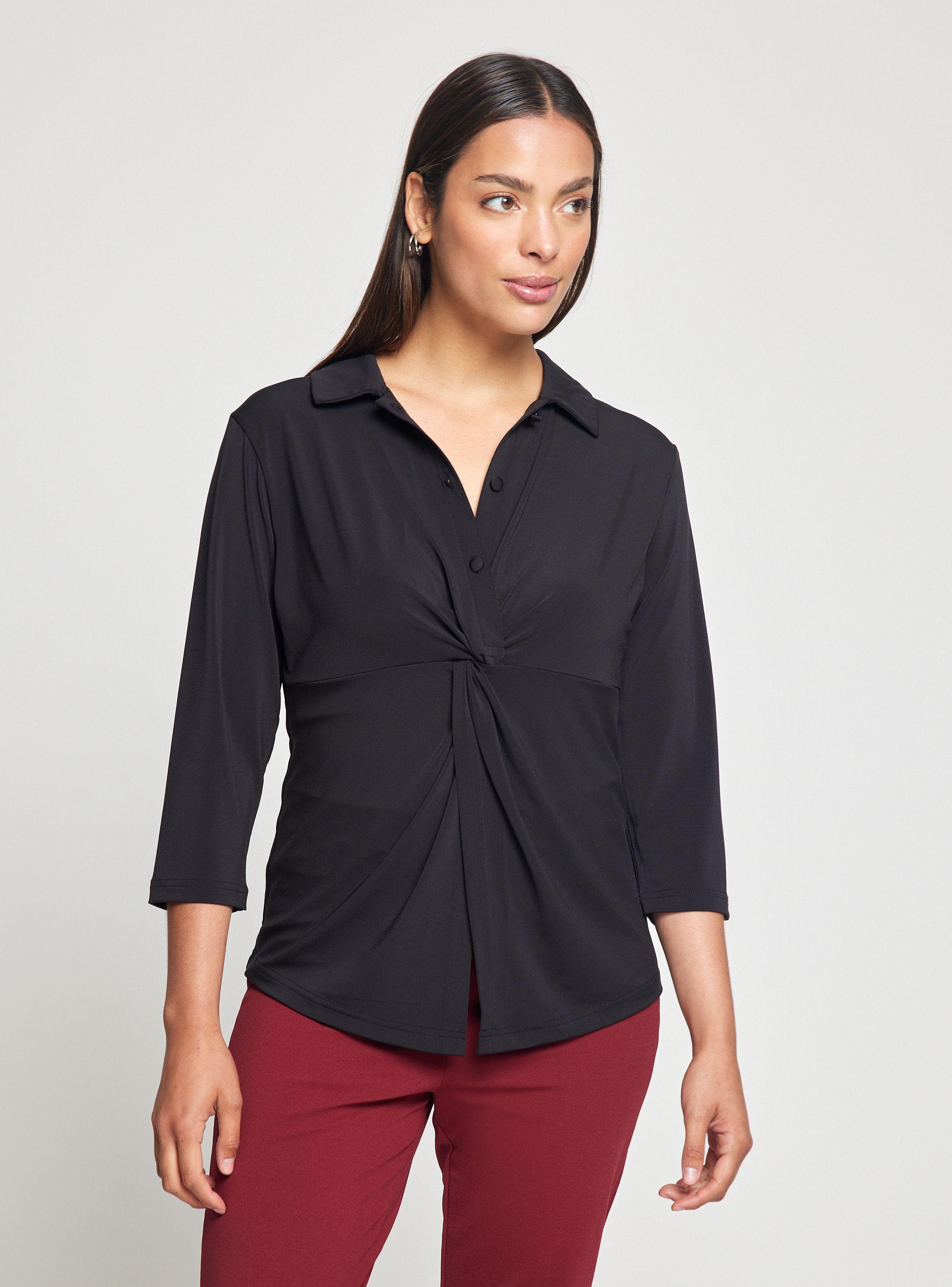 Polera Tipo Blusa Con Nudo-0