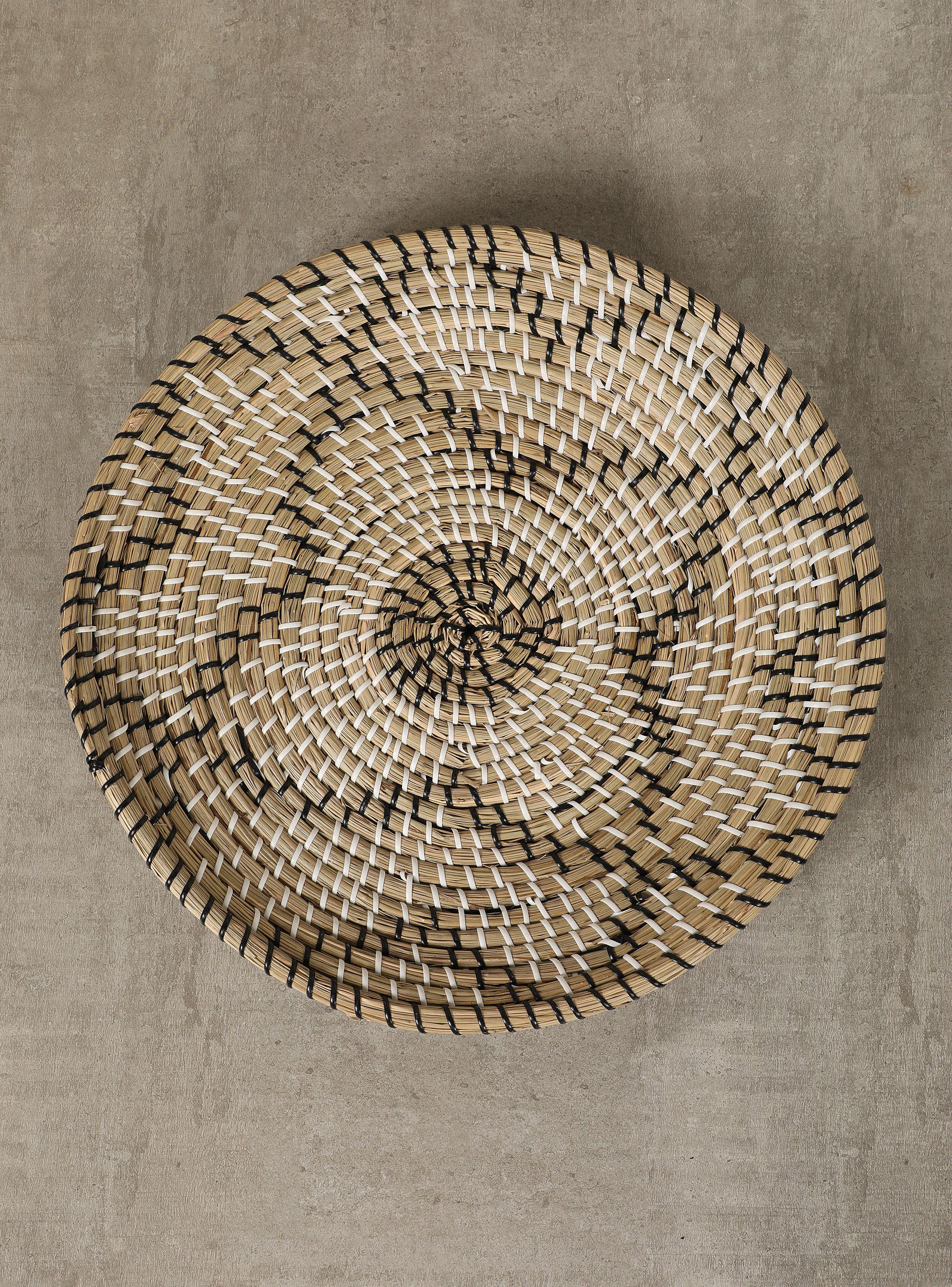 Plato de Cestería Étnico L2 42 x 8 cm-2