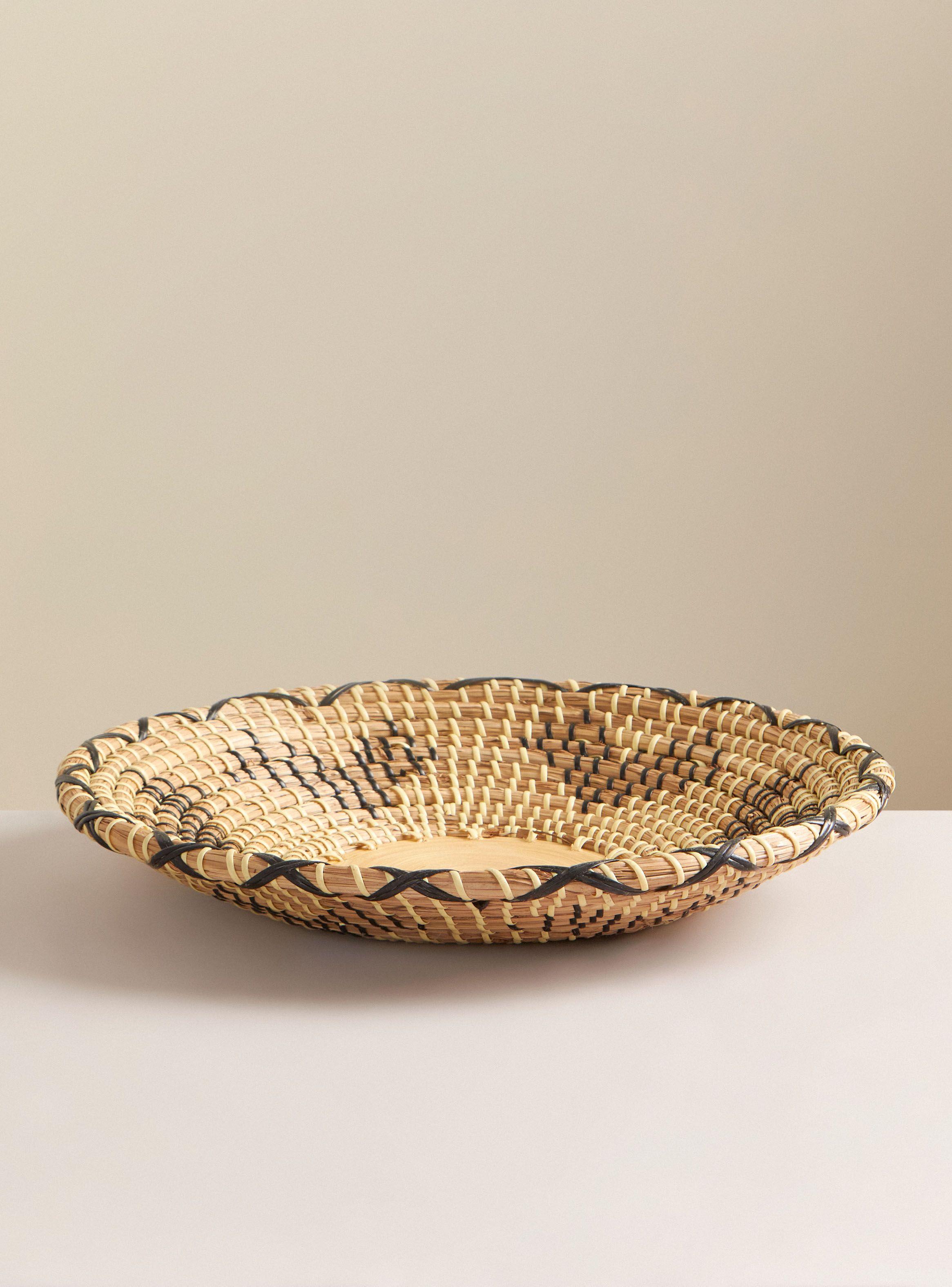 Plato de Cestería Étnico L1 42 x 8 cm-1