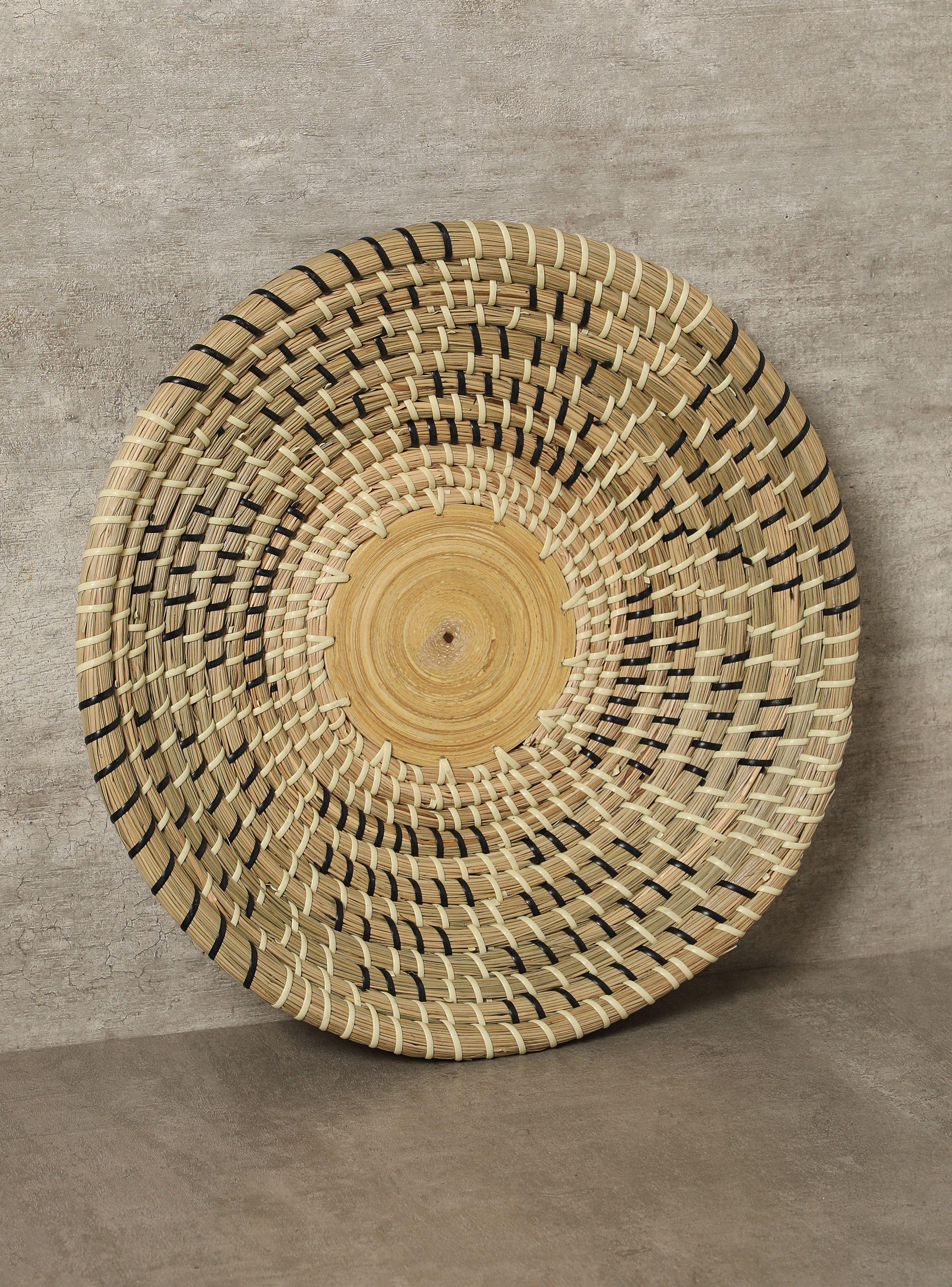 Plato de Cestería Étnico M2 36 x 7 cm-0