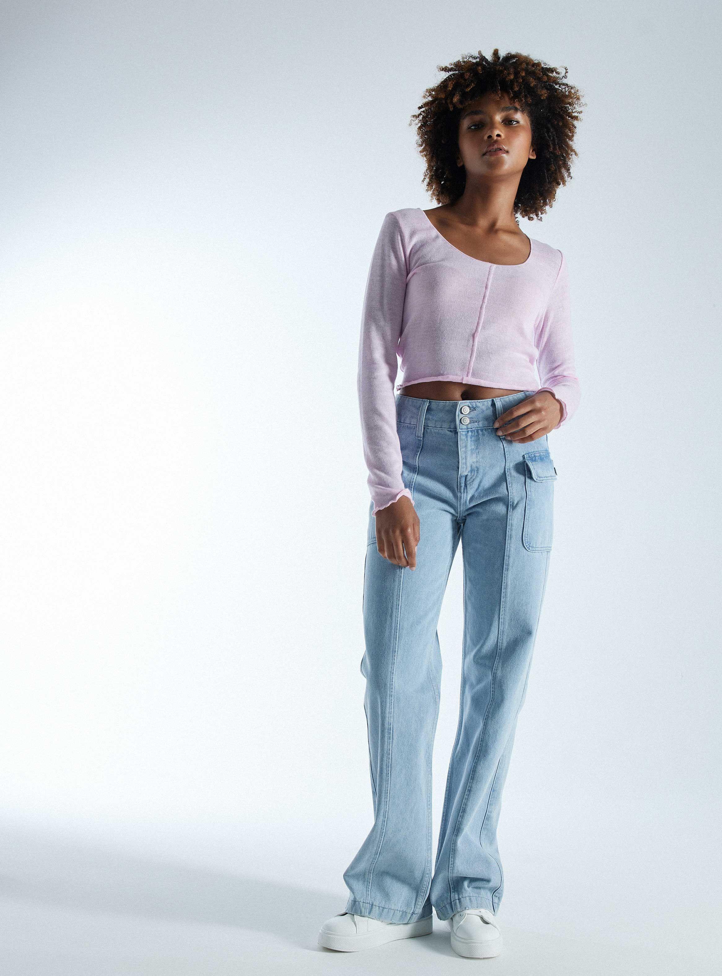 Sweater Crop Ajustado-4