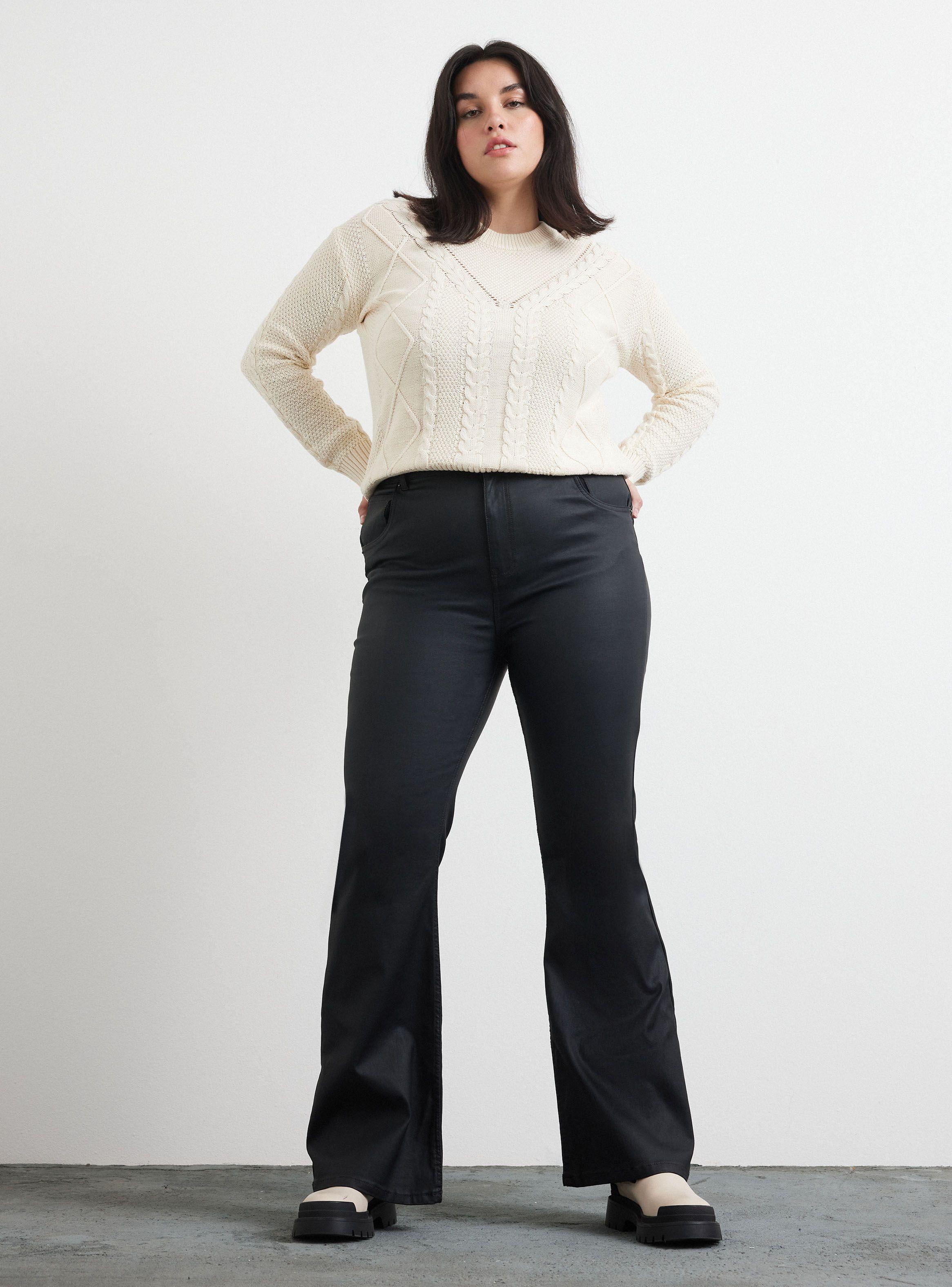 Jeans Flare Coated Color-4