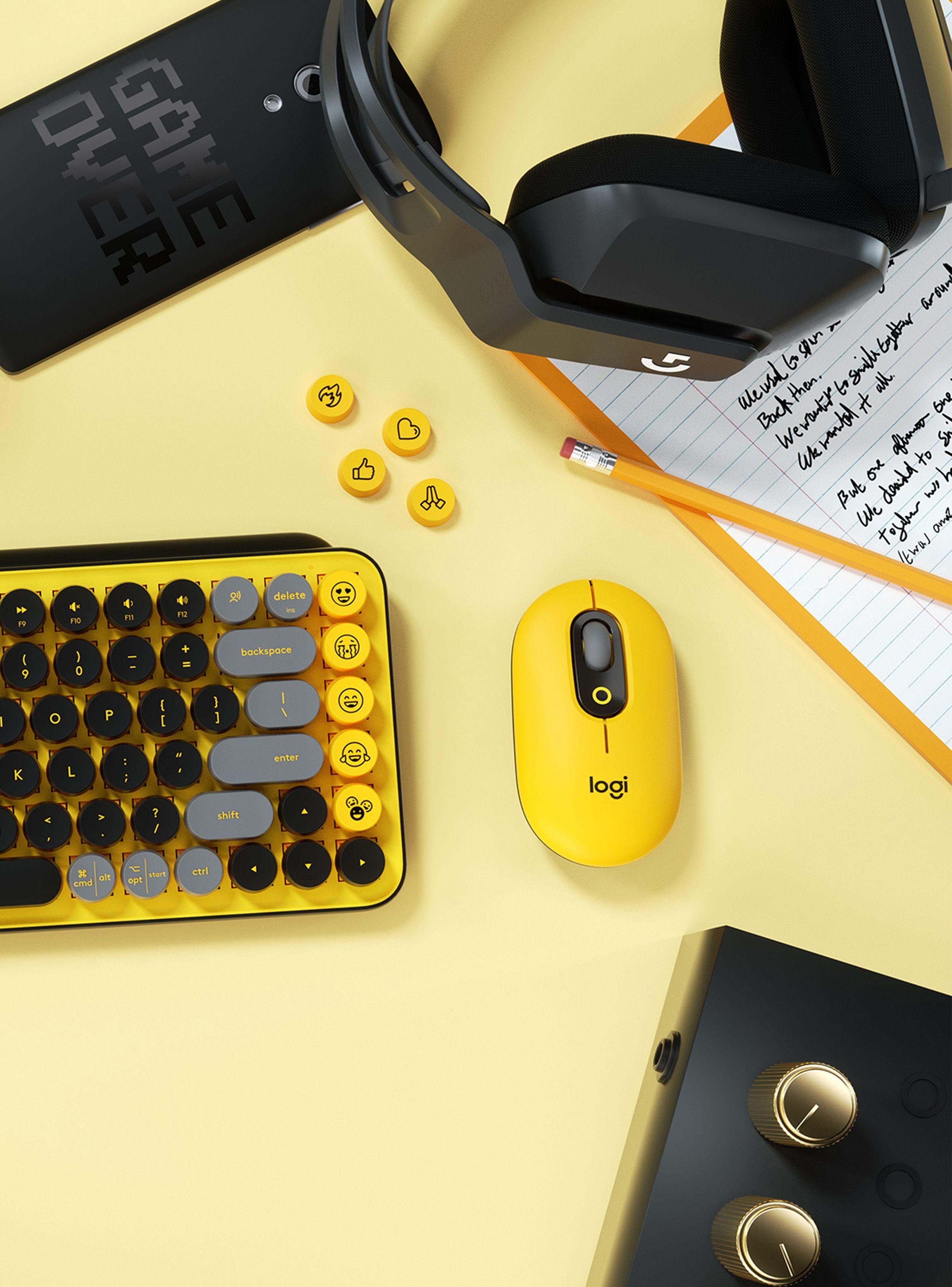 Mouse Pop With Emoji Yellow-5