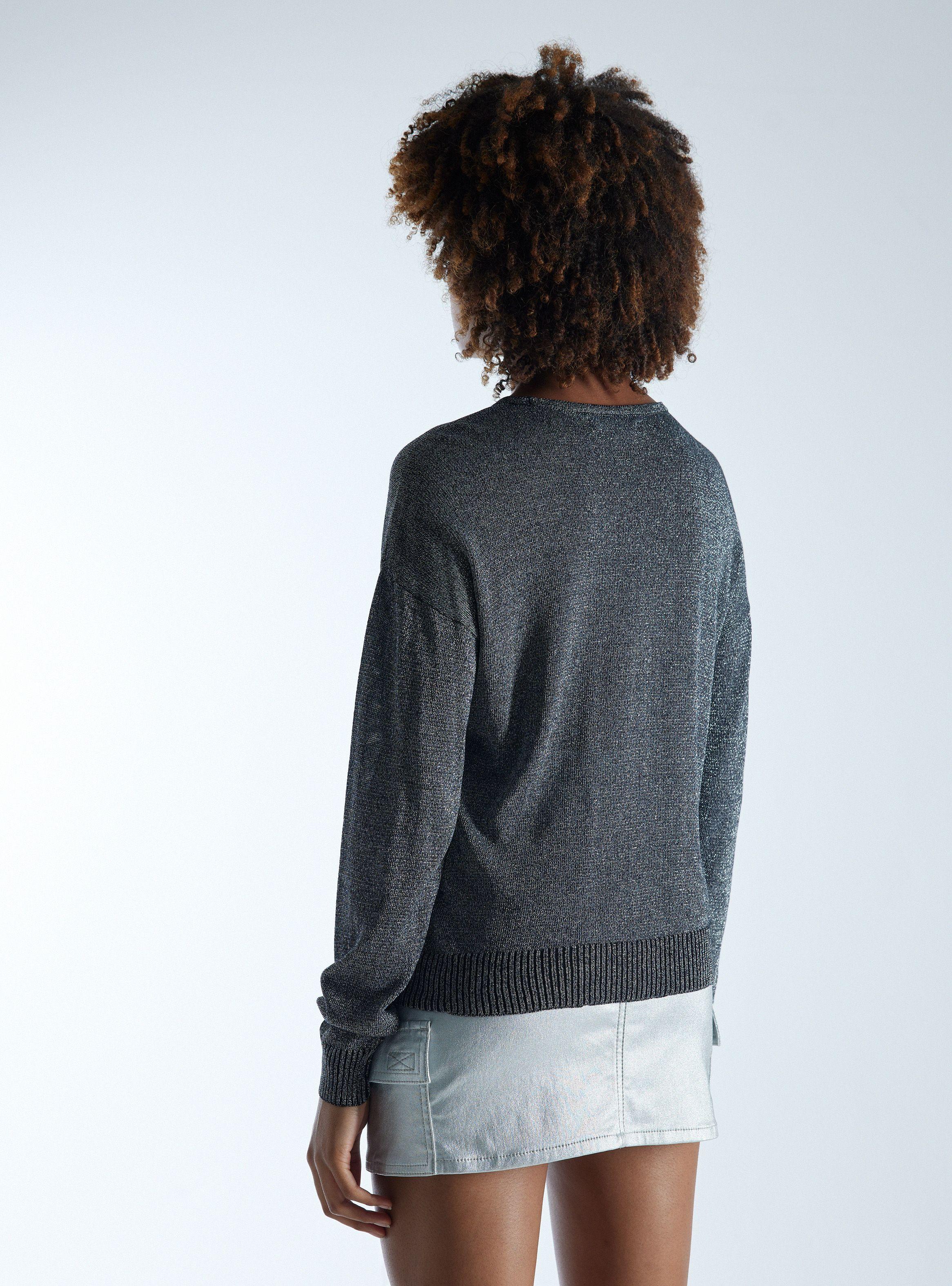 Sweater Lurex Cuello V-1