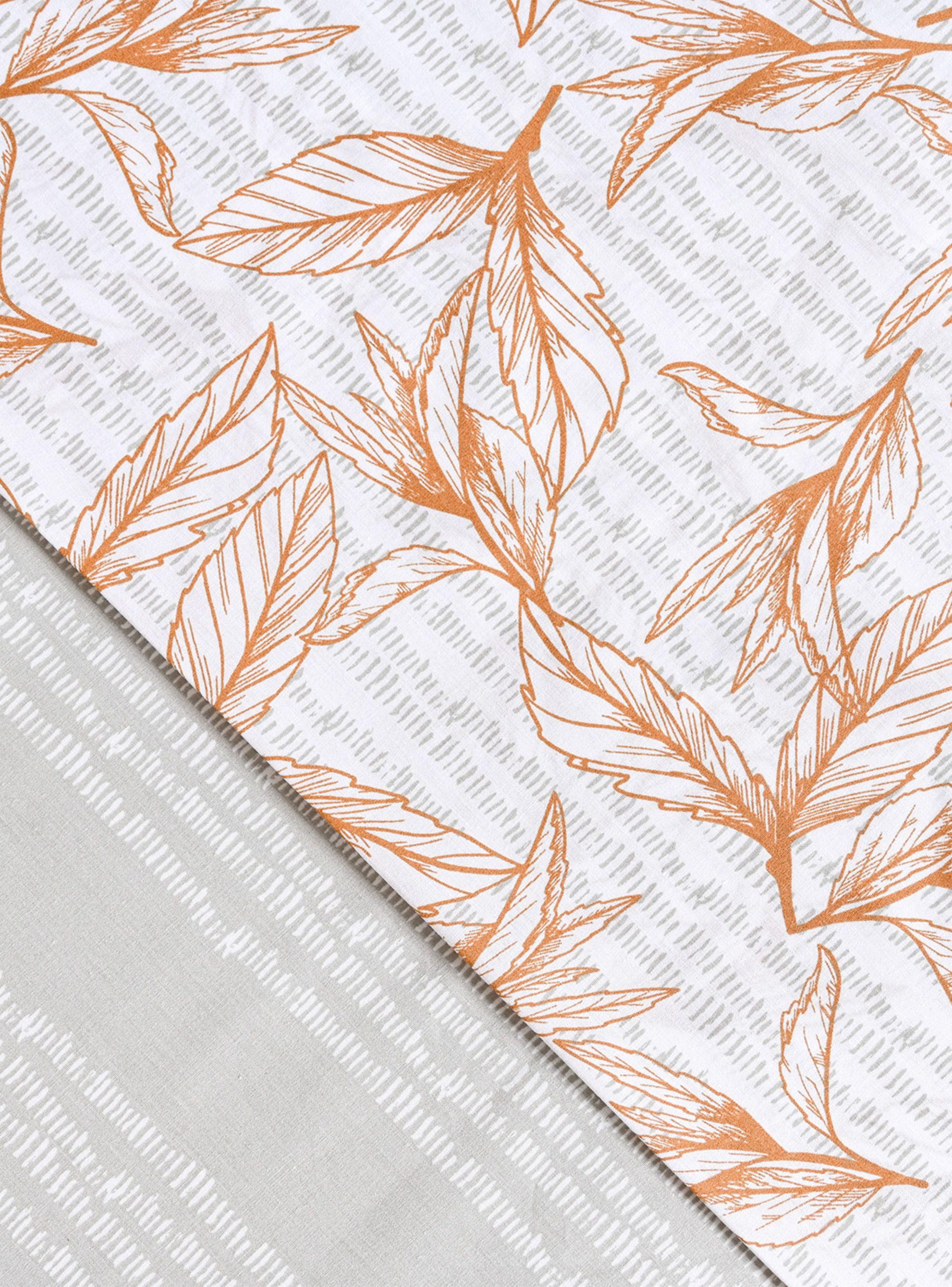 Juego Sábanas Cannet 1.5 Plazas 200 Hilos Naranjo-2