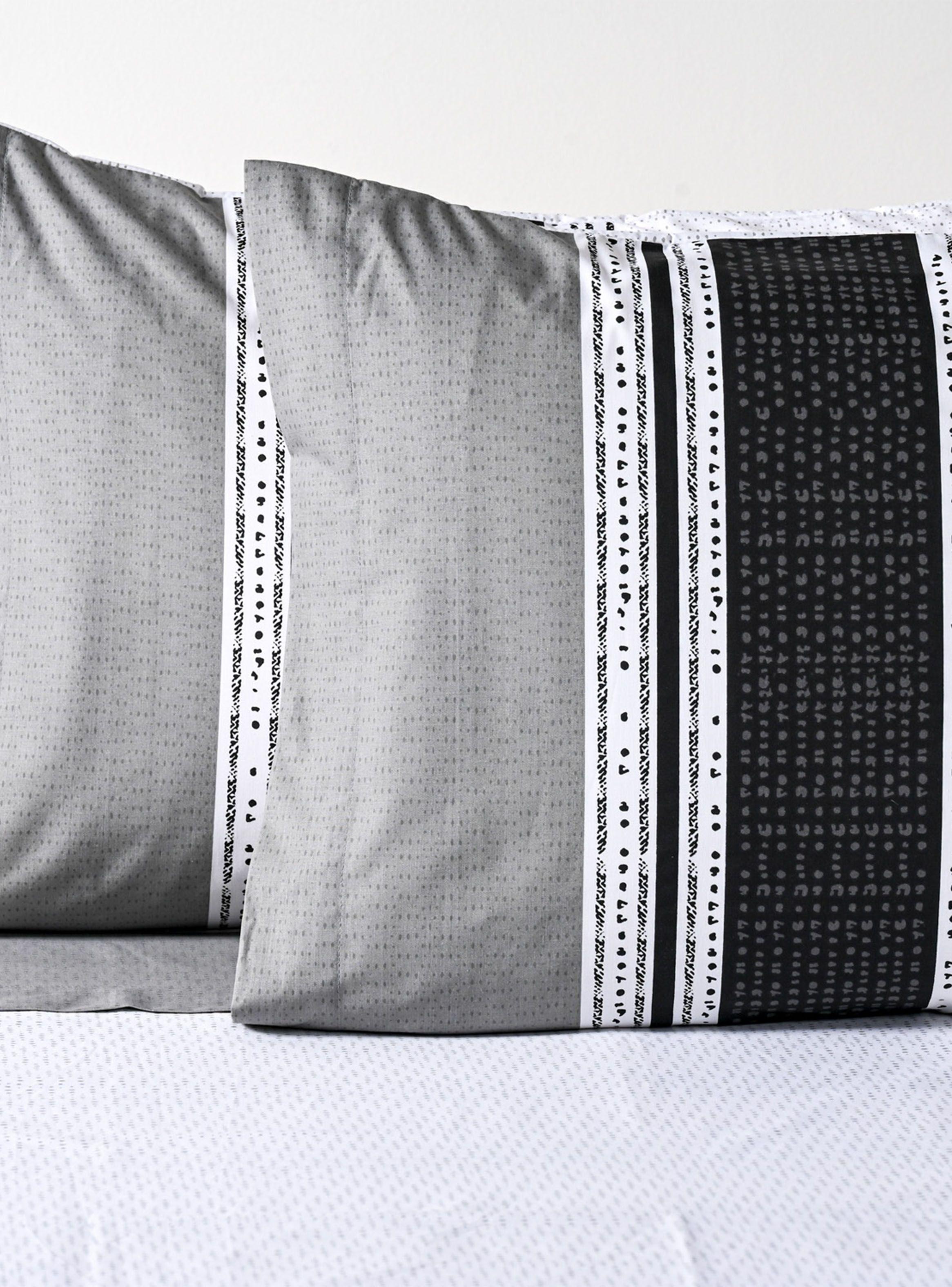 Juego de Sábanas Fawn 2 Plazas 200 Hilos Gris-1