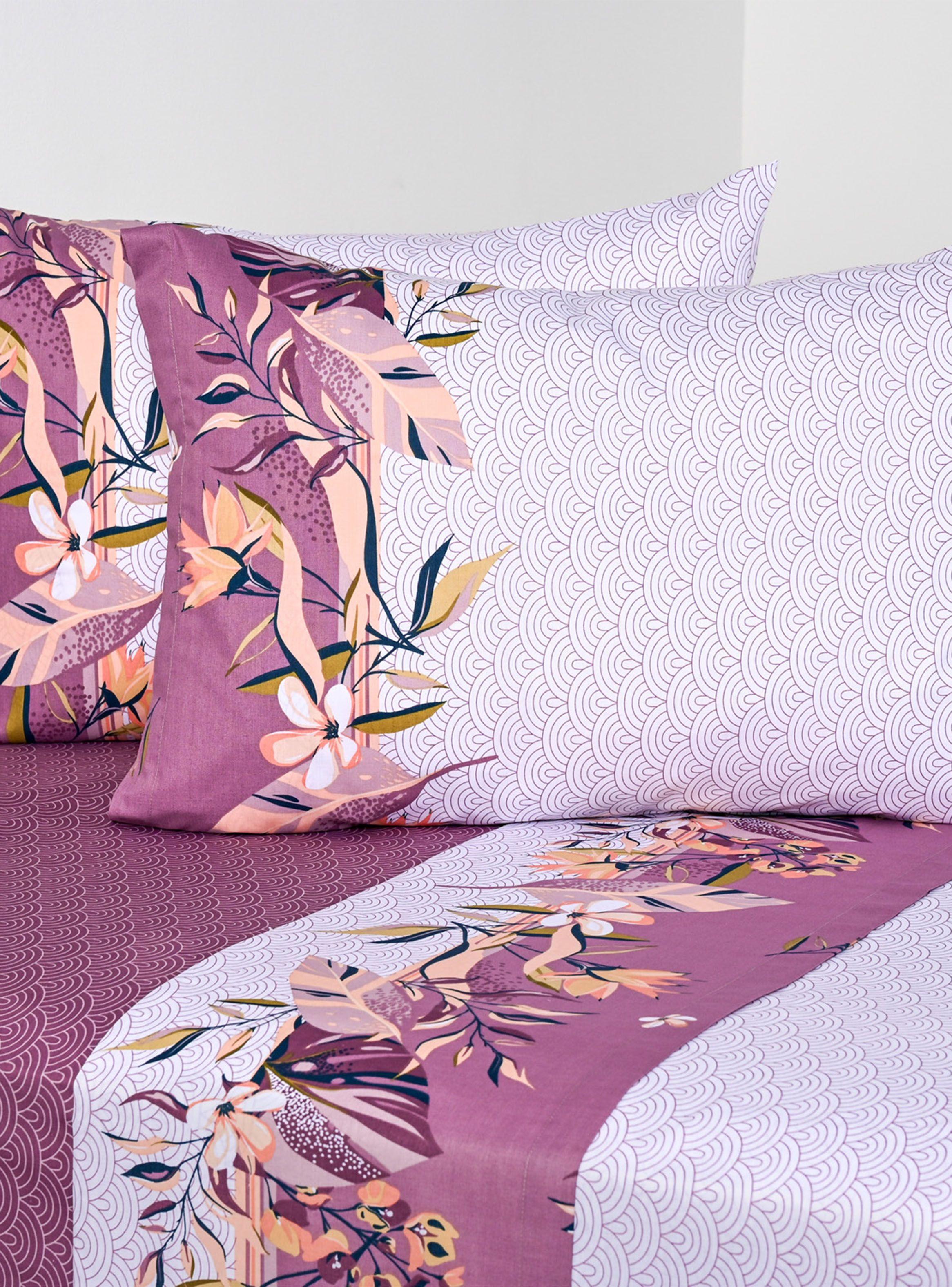 Juego de Sábanas Kendari King 144 Hilos Morado-0