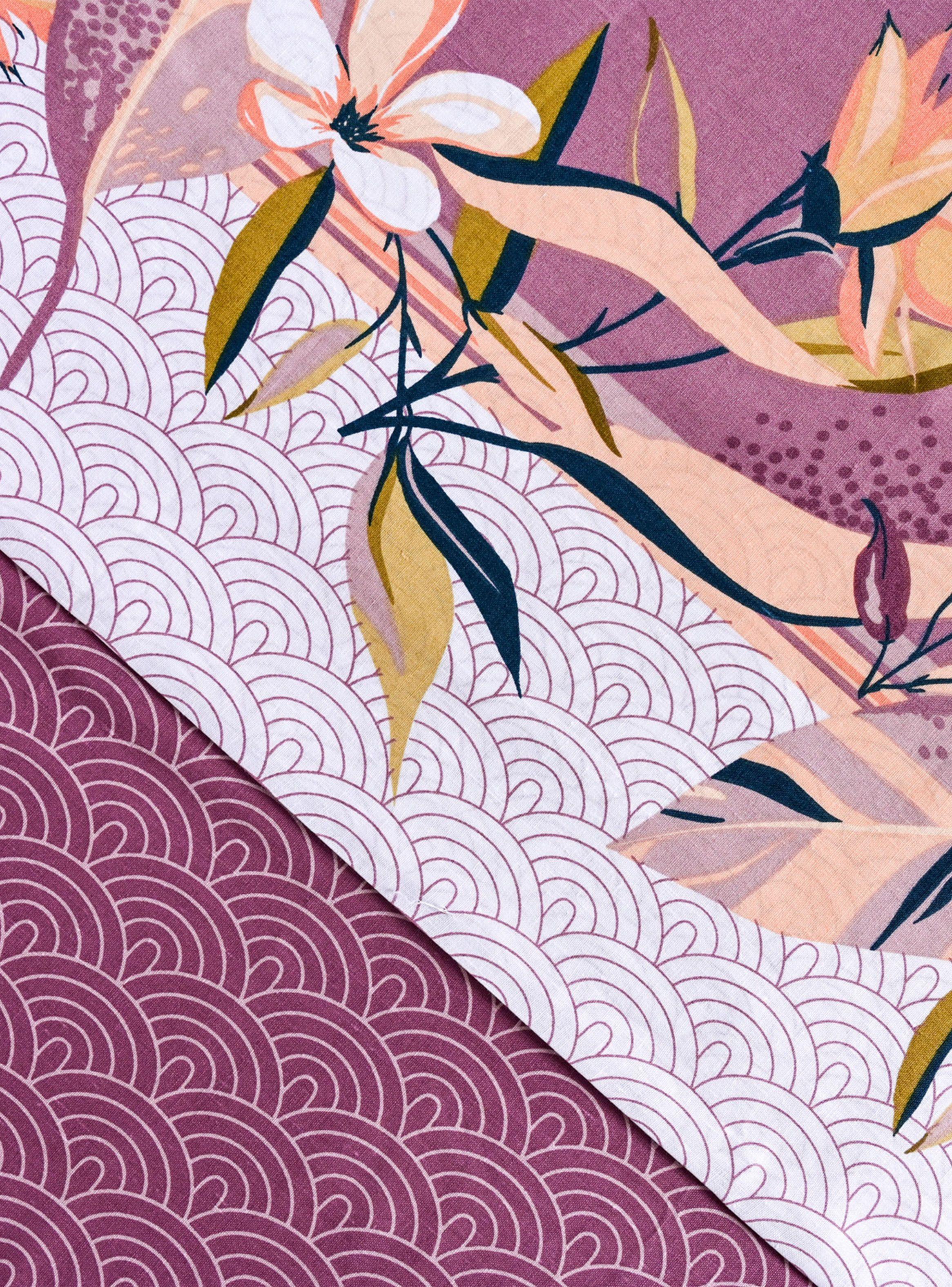 Juego Sábanas Kendari 1.5 Plazas 144 Hilos Morado-2