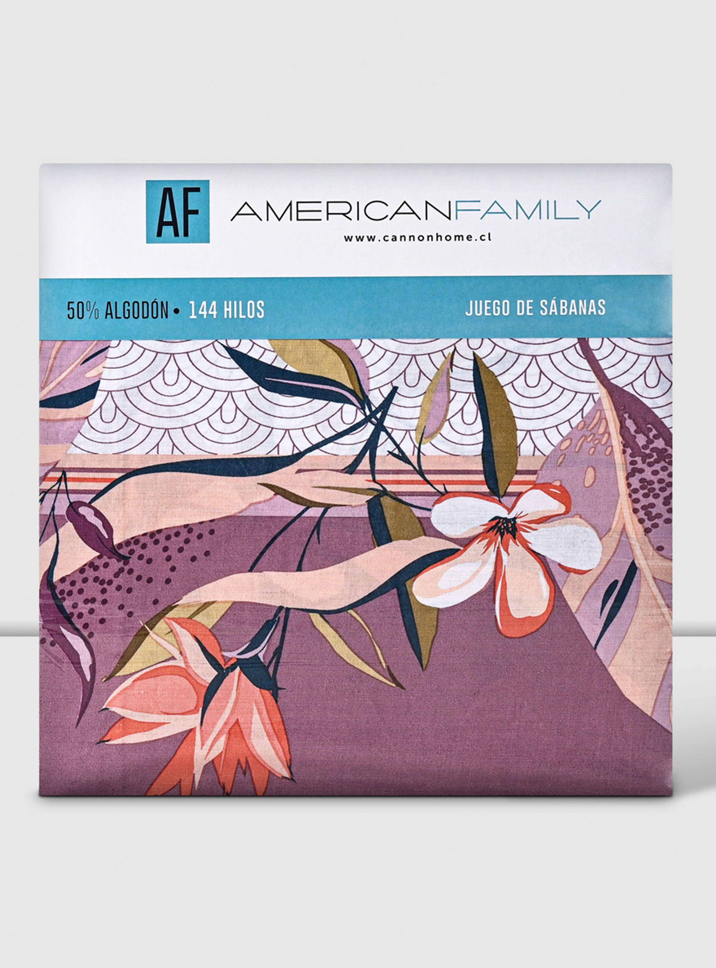 Juego Sábanas Kendari 1.5 Plazas 144 Hilos Morado-3