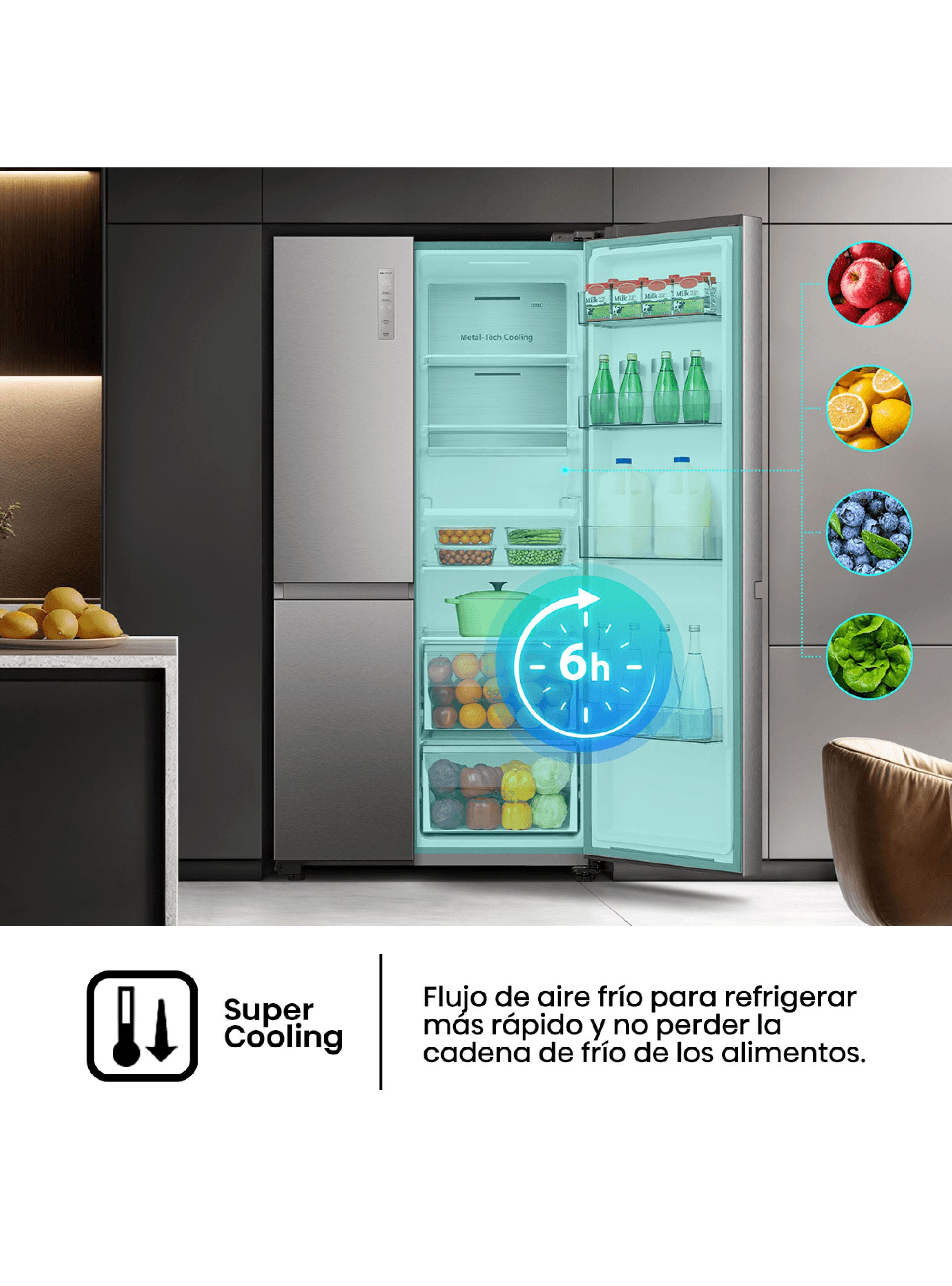 Refrigerador Side by Side No Fost 635 Litros RS820NV-8