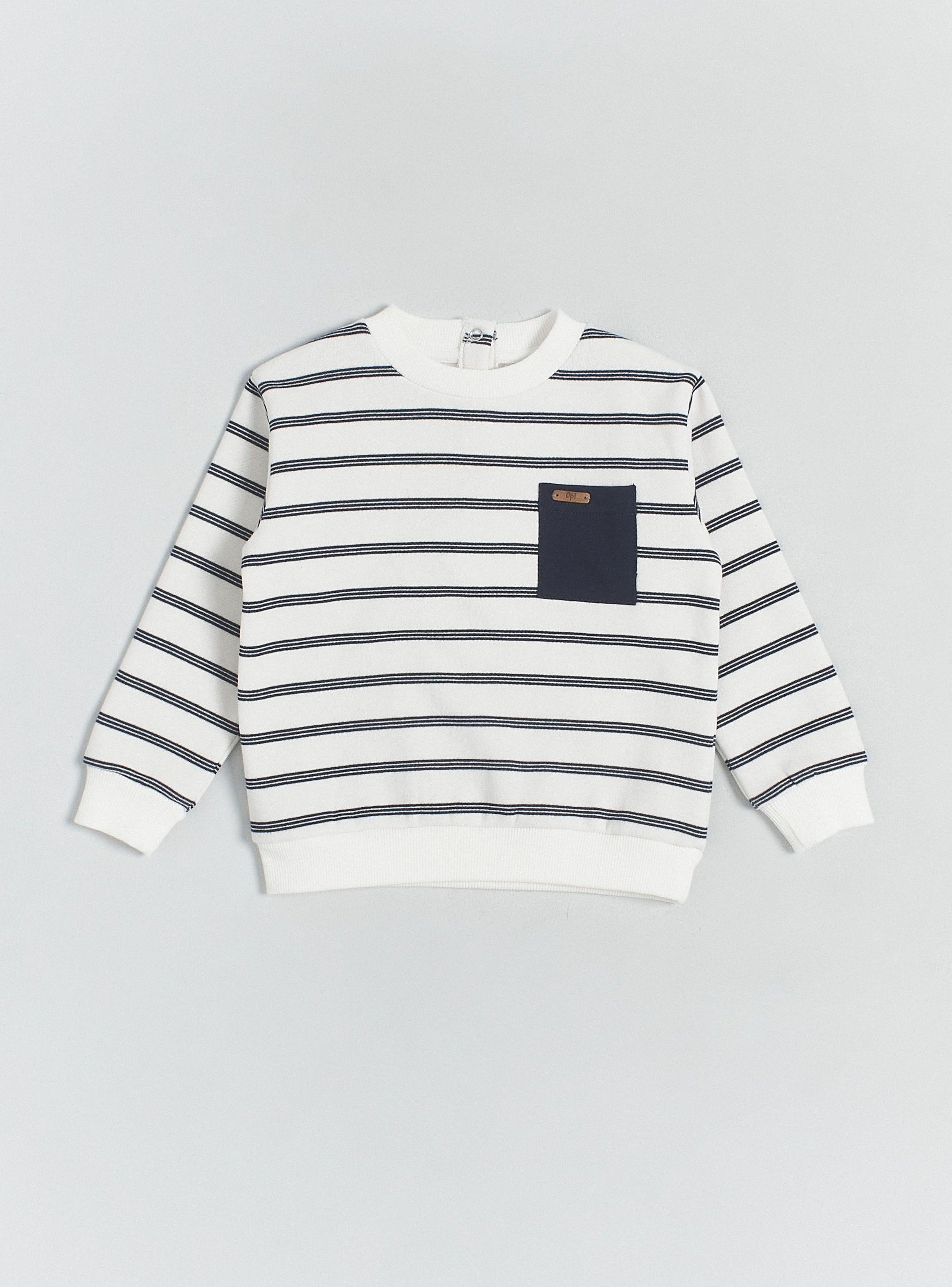 Polerón Rayado con Bolsillo-0