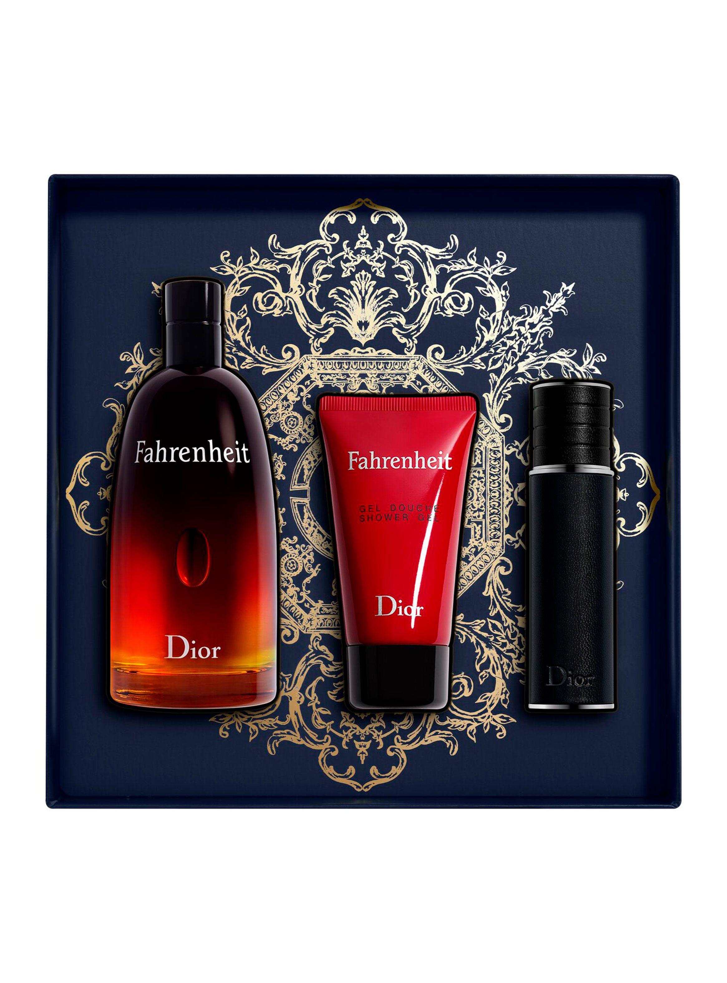 Set Perfume Dior Fahrenheit EDT Hombre 100 ml + Shower Gel + Travel Size-0