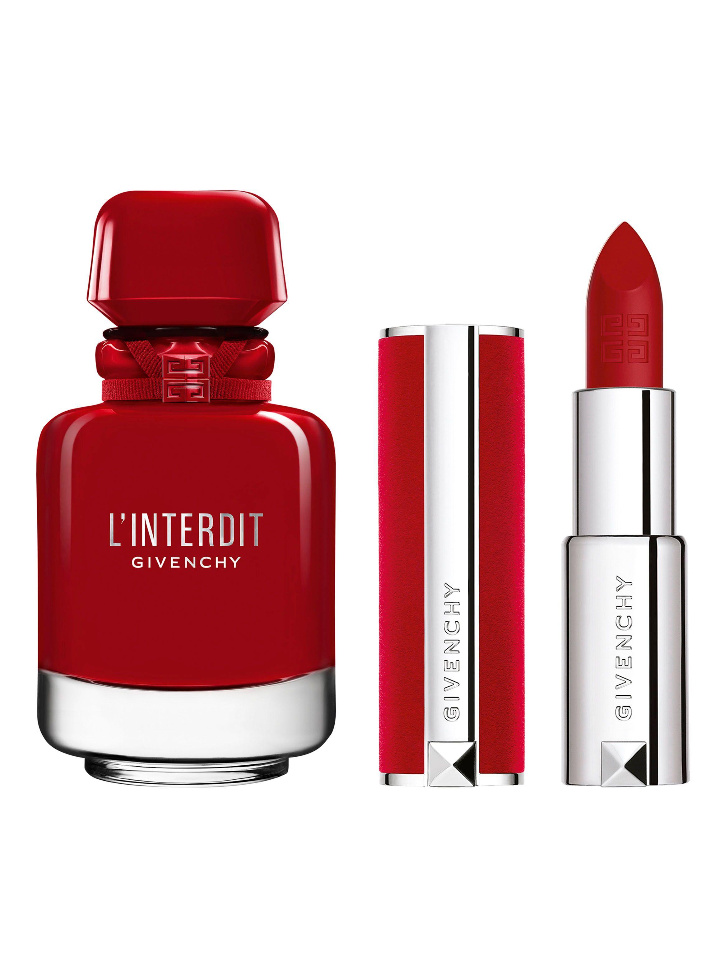 Set Perfume L'Interdit Rouge Ultime EDP Mujer 50 ml + Labial Le Rouge Deep Velvet N37-0