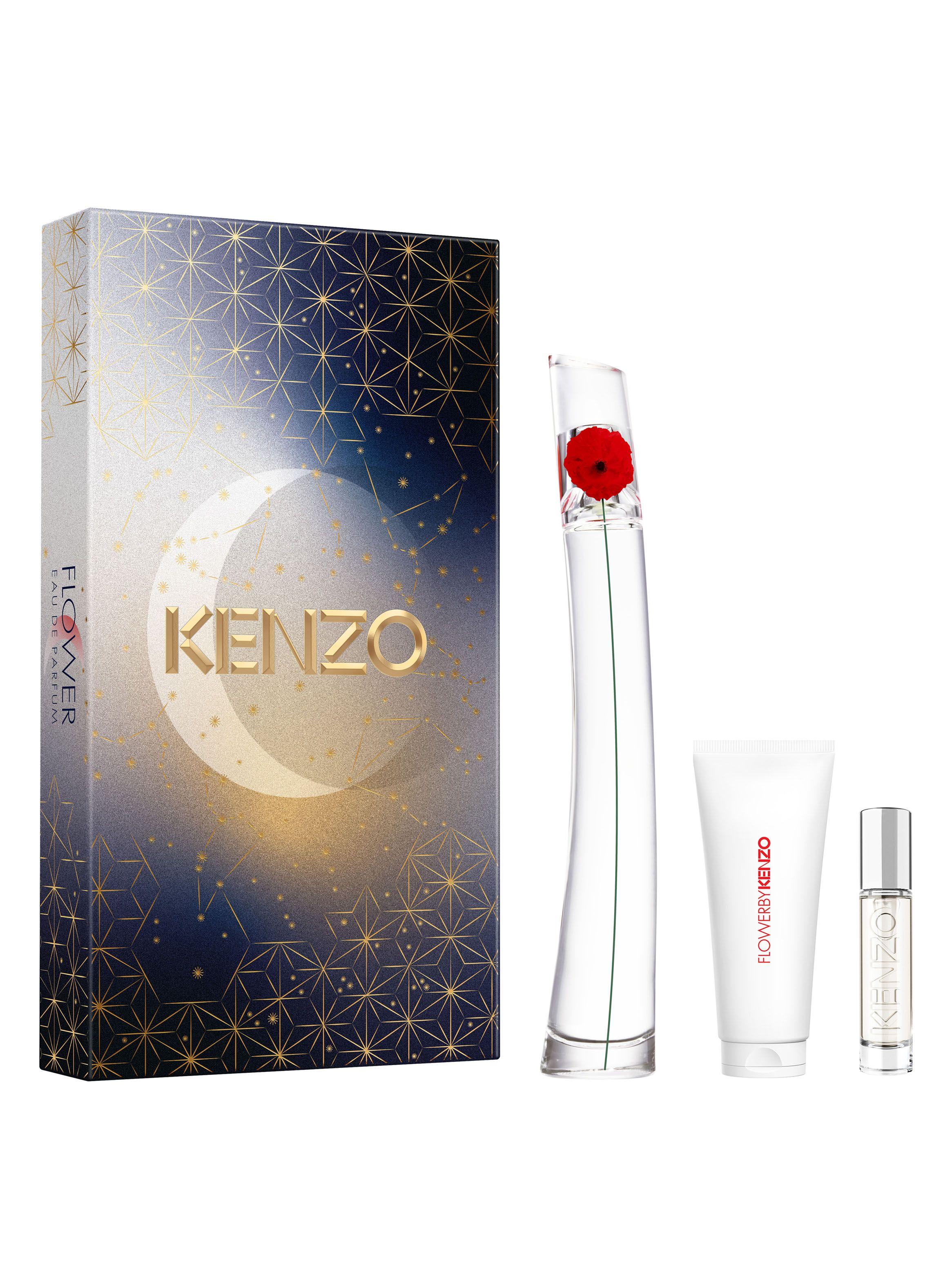 Set Perfume Flower EDP Mujer 100 ml + Perfumero de Viaje 10 ml + Bálsamo Corporal Humectante 75 ml-1