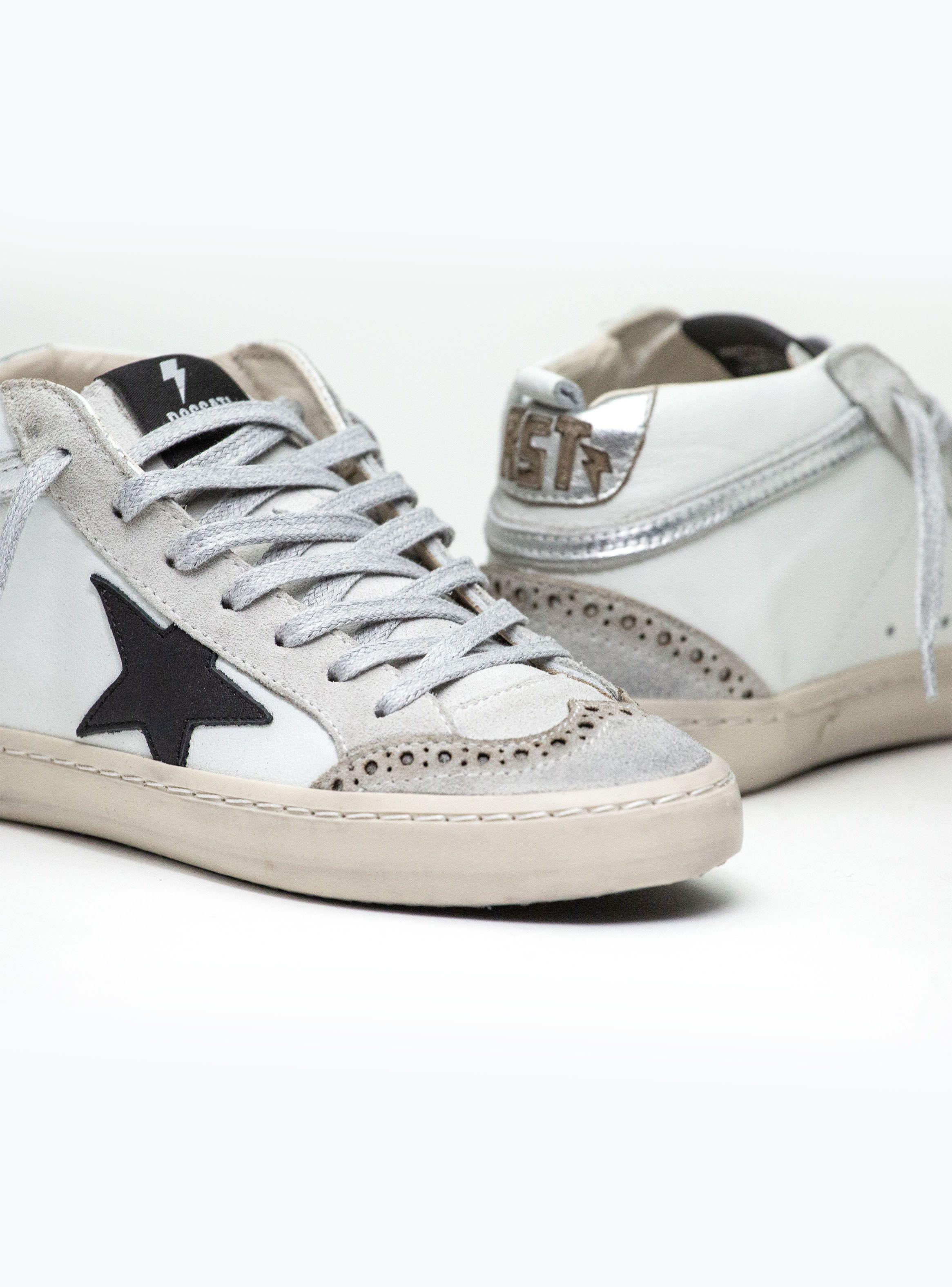 Zapatilla Urbana Color Mid Star Cuero Mujer-2