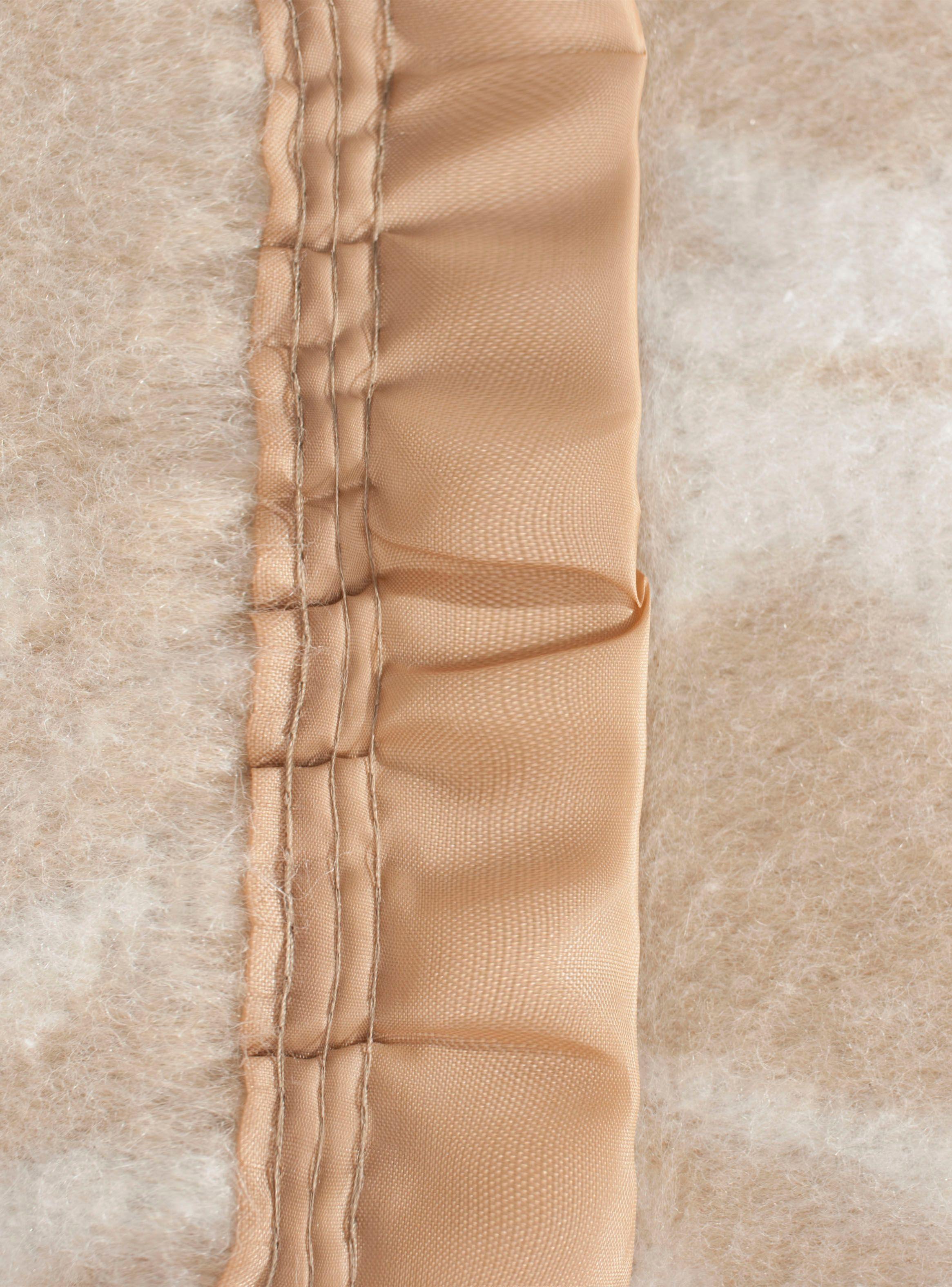 Frazada Lana 1.5 Plazas Beige Floreado-2