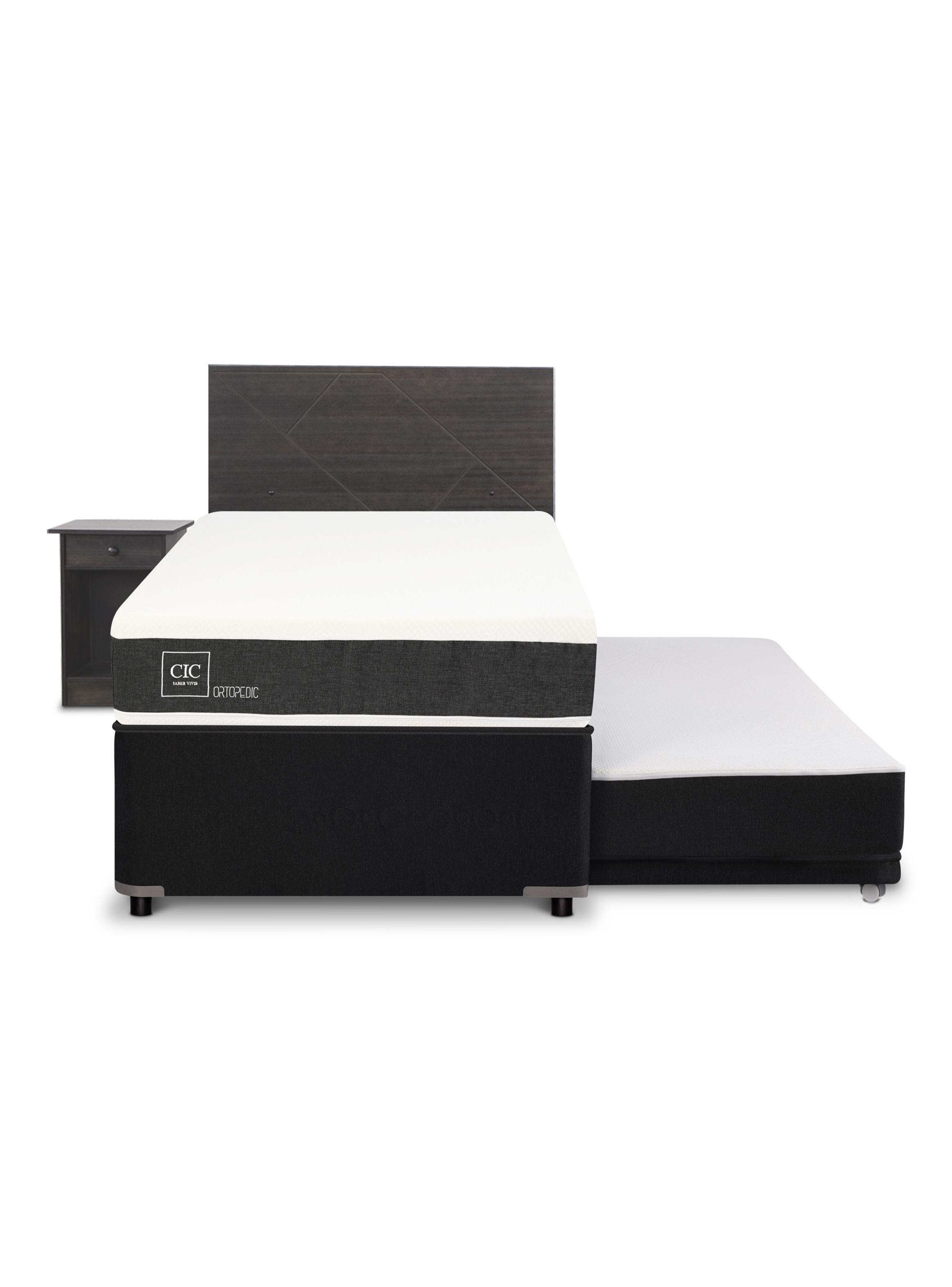 Diván Ortopedic Black 1.5 Plazas + Set Muebles Villarrica-2