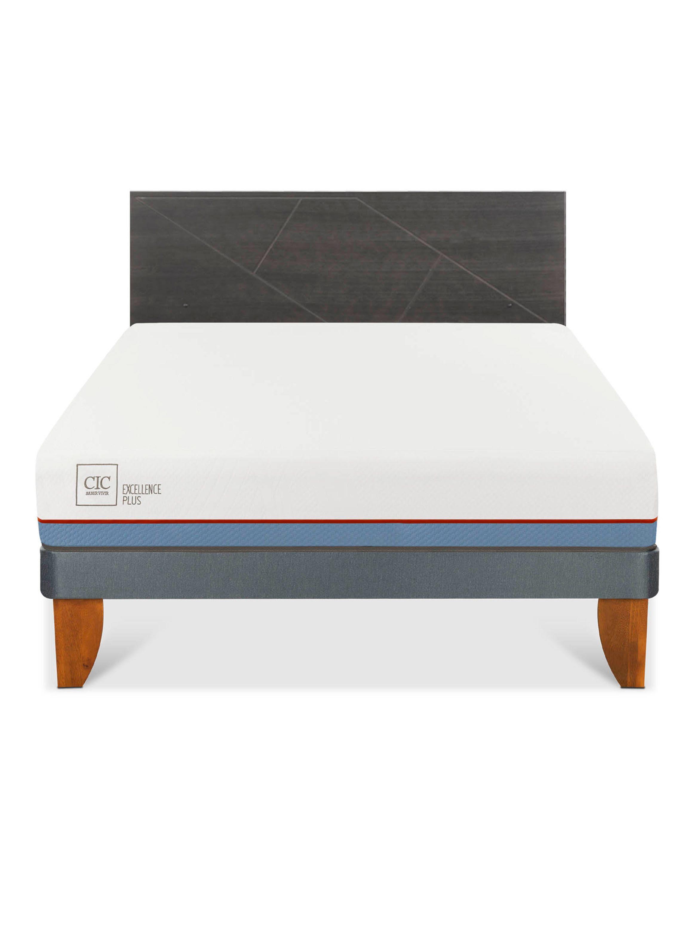 Cama Europea Excellence Plus 2 Plazas + Respaldo Villarrica-2