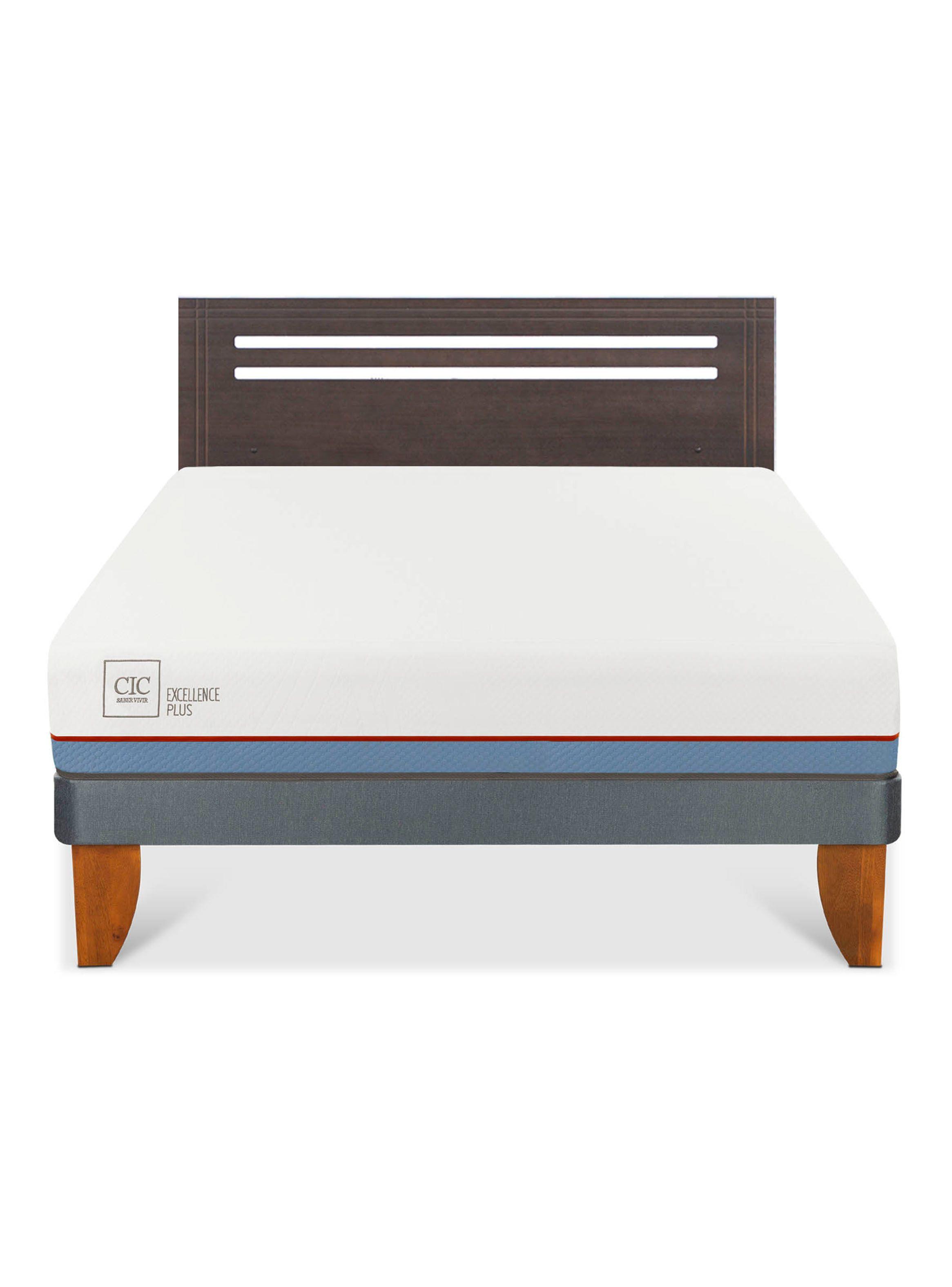 Cama Europea Excellence Plus 2 Plazas + Respaldo Múnich-2