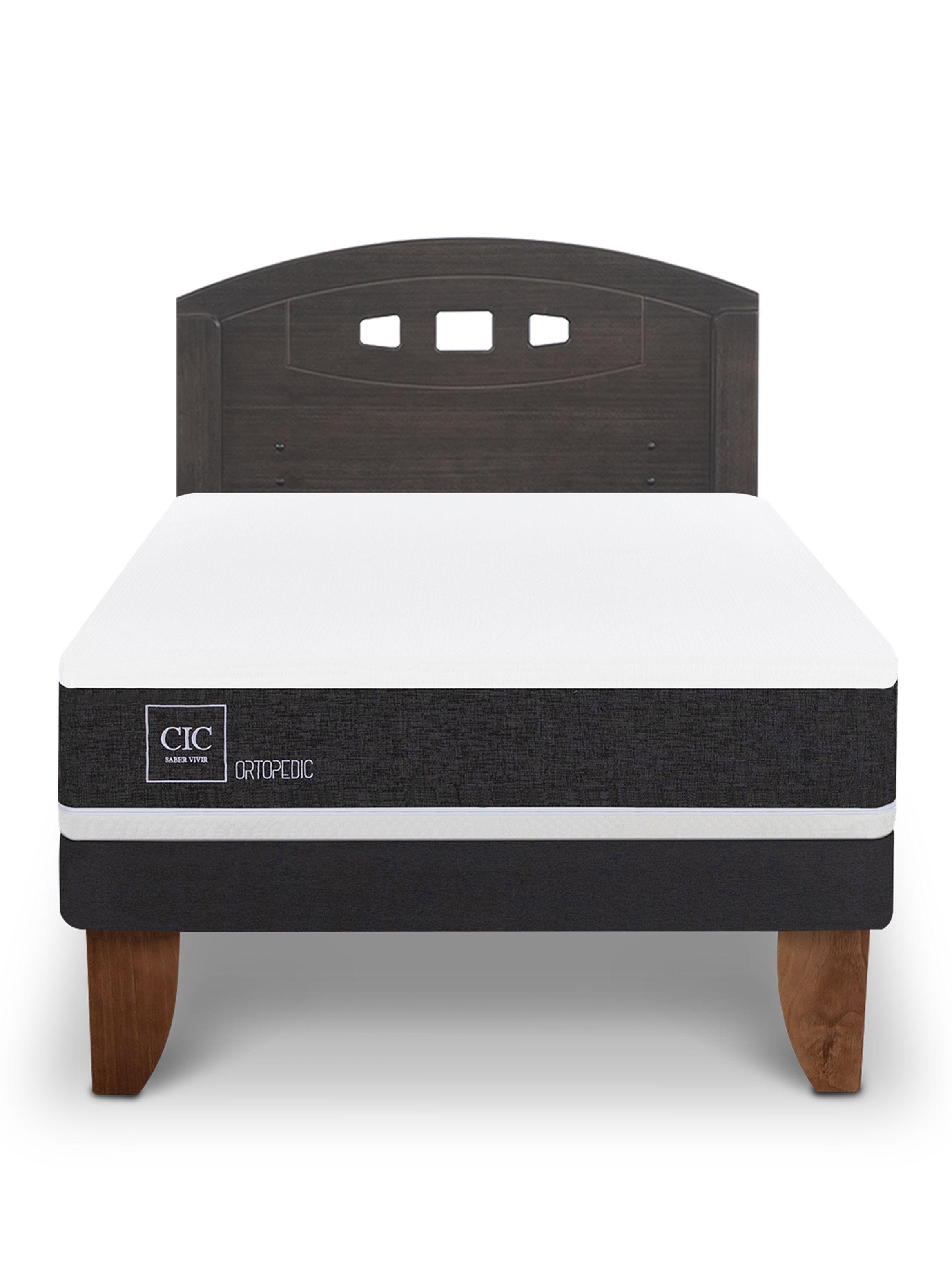 Cama Europea Ortopedic 1.5 Plazas + Respaldo Gales-2