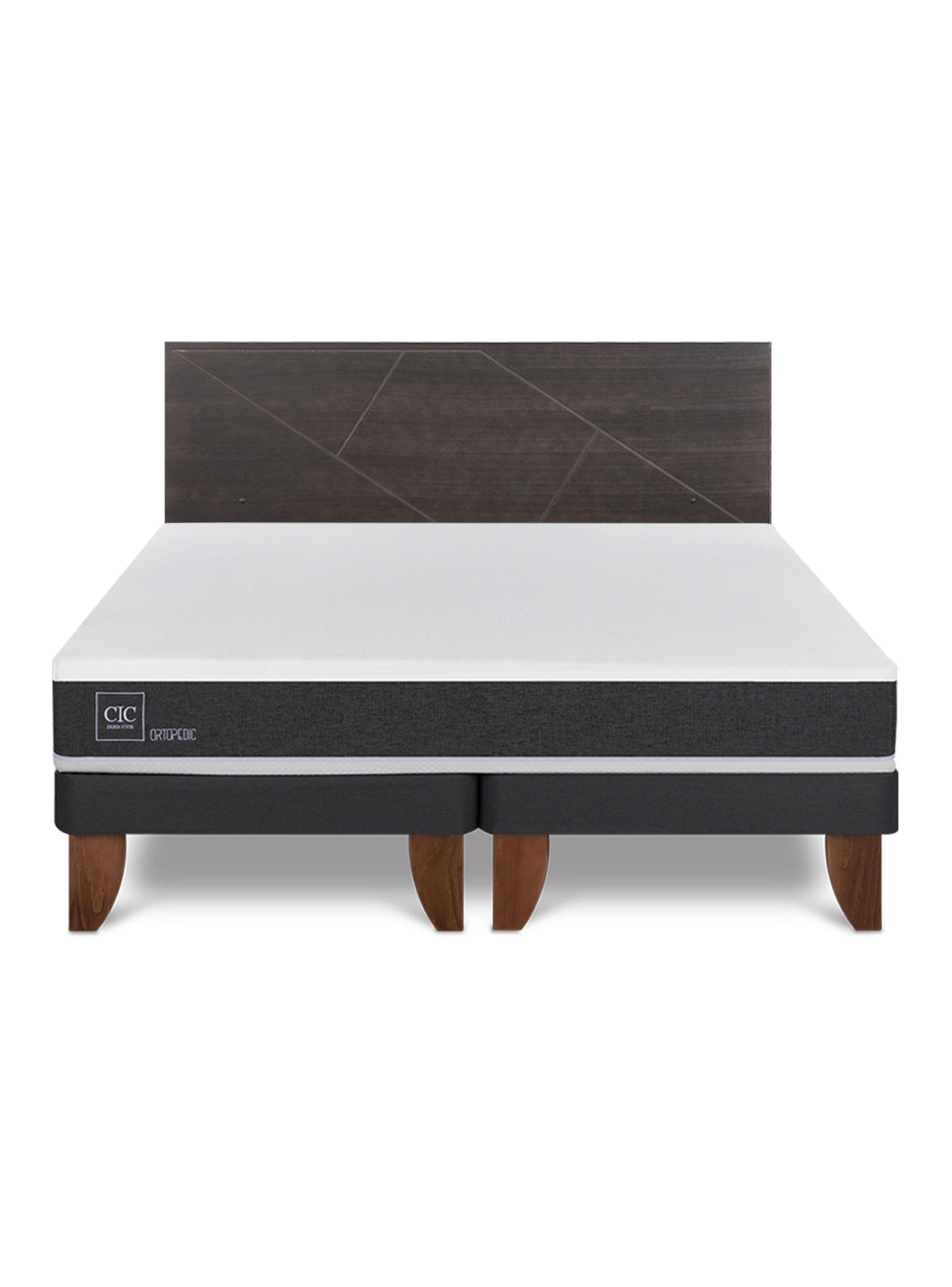Cama Europea Ortopedic 2 Plazas Base Dividida + Respaldo Villarrica-2