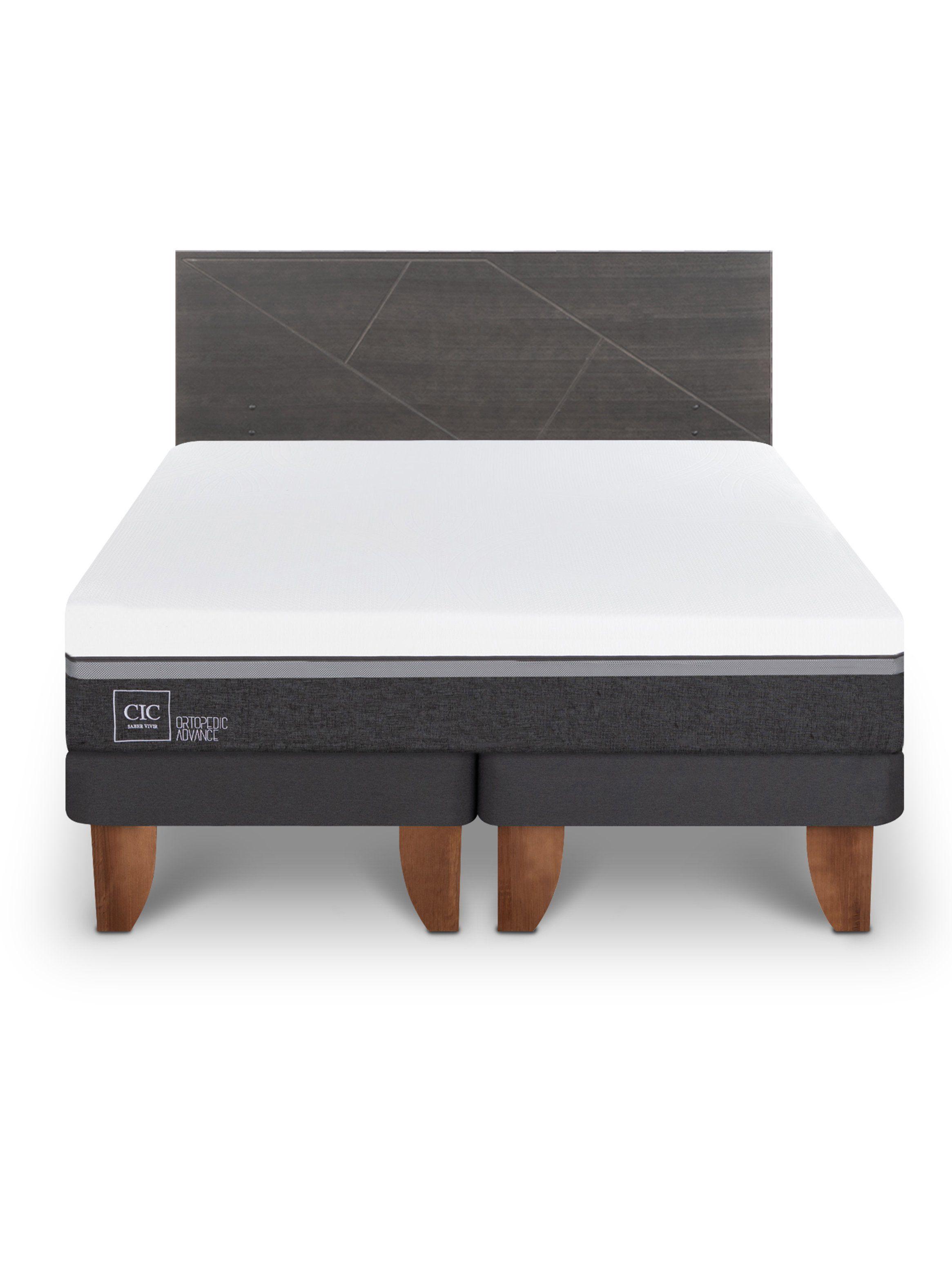 Cama Europea Ortopedic 2 Plazas Base Dividida + Respaldo Múnich-2