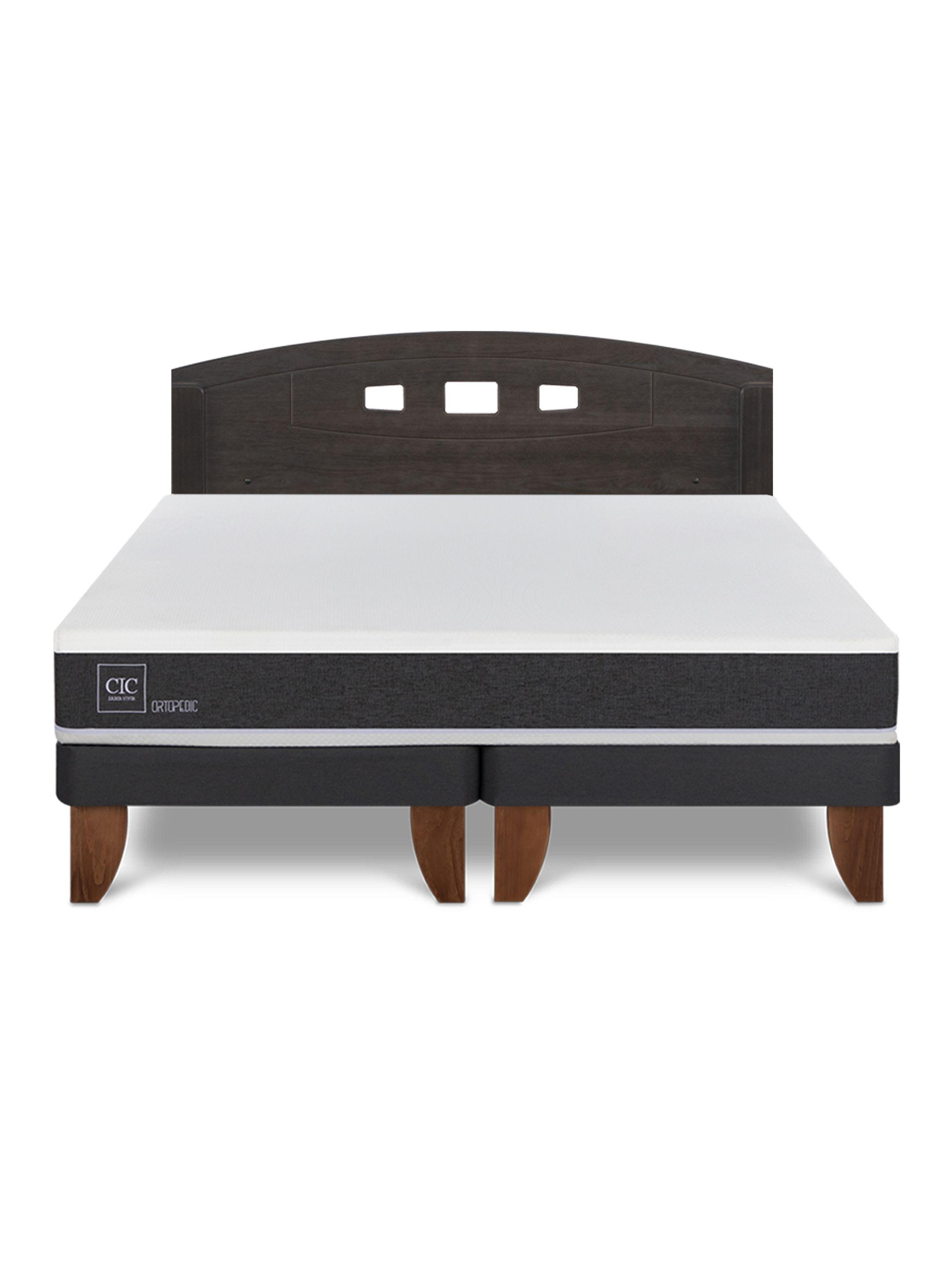 Cama Europea Ortopedic 2 Plazas Base Dividida + Respaldo Gales-2