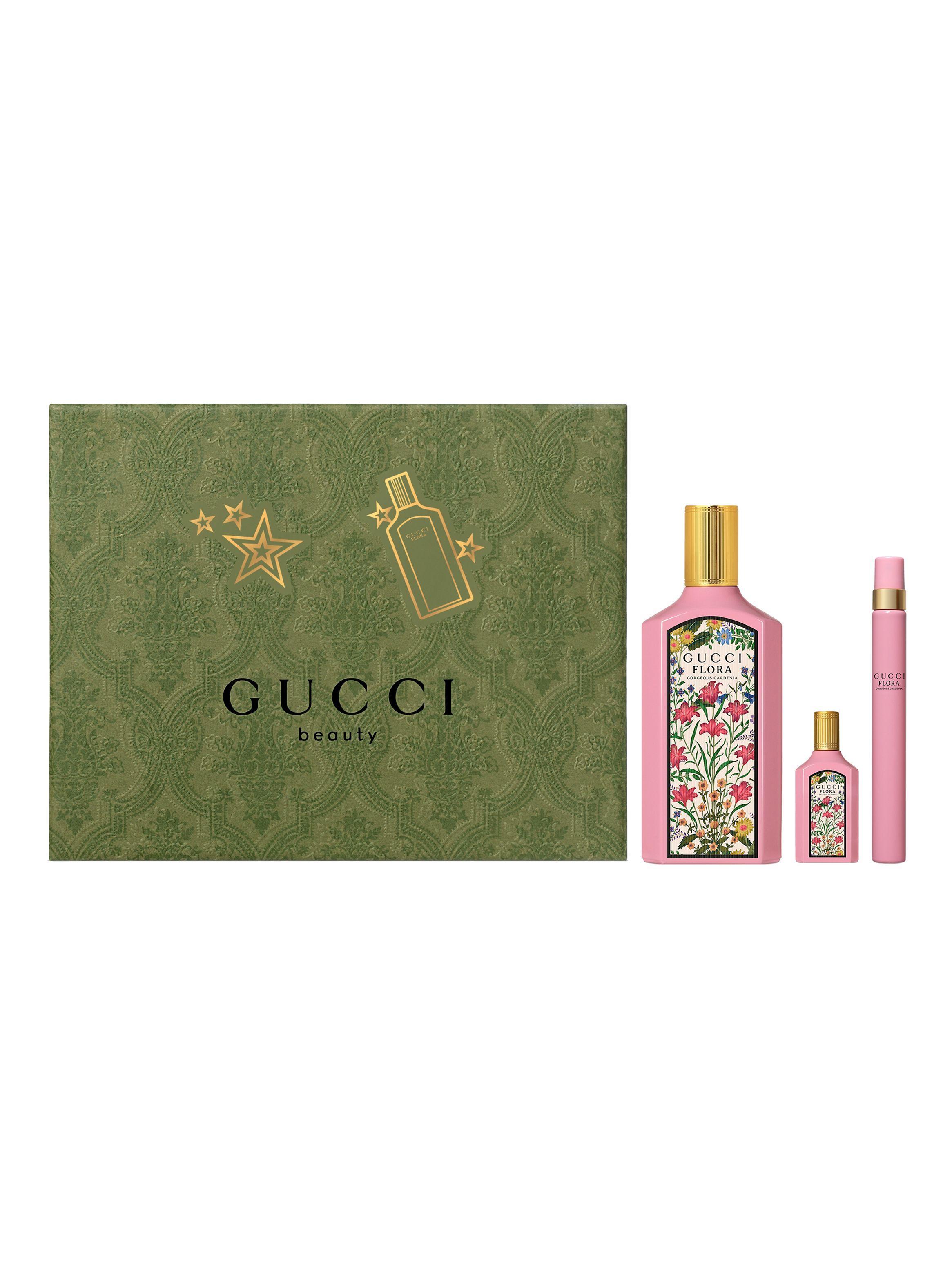 Set Perfume GUCCI Flora Gorgeuos Gardenia EDP Mujer 100 ml + Pen Spray 10 ml + Mini 5ml-1