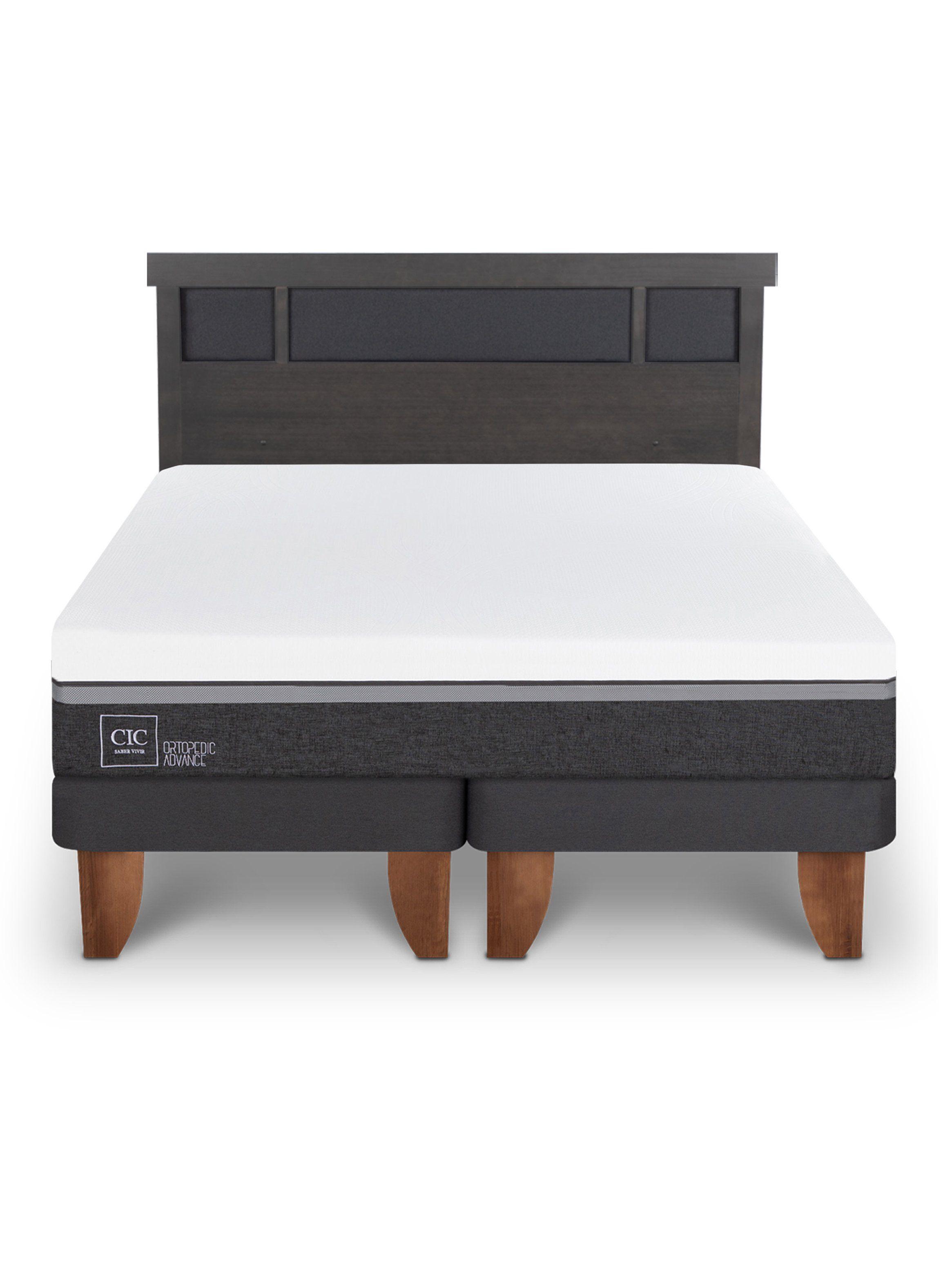 Cama Europea Ortopedic Advance King + Respaldo Dublín-2