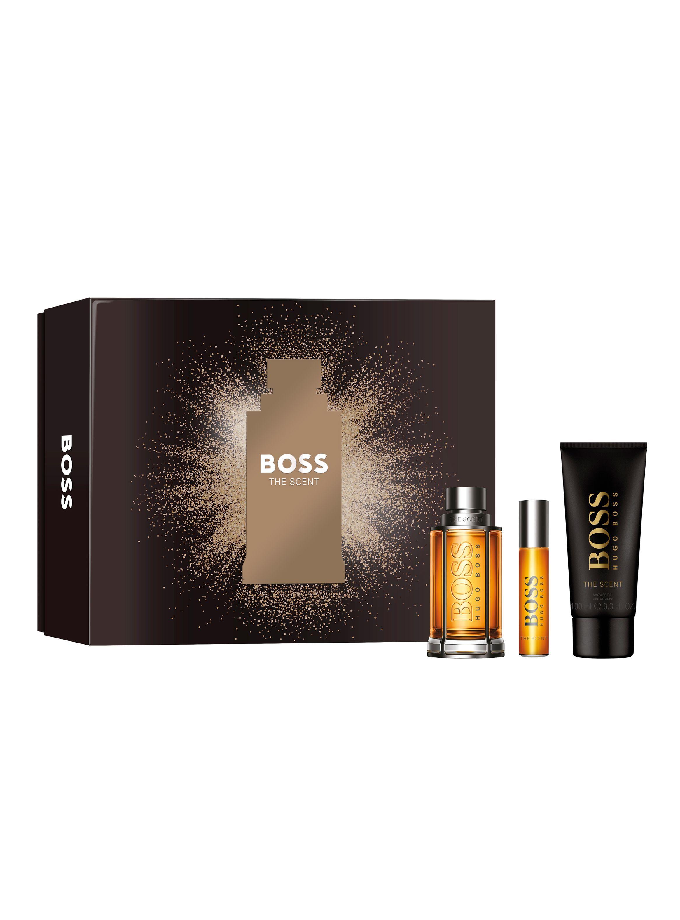Set Perfume Hugo Boss Scent EDT Hombre 100 ml + Pen Spray 10 ml + Shower Gel 100ml-1