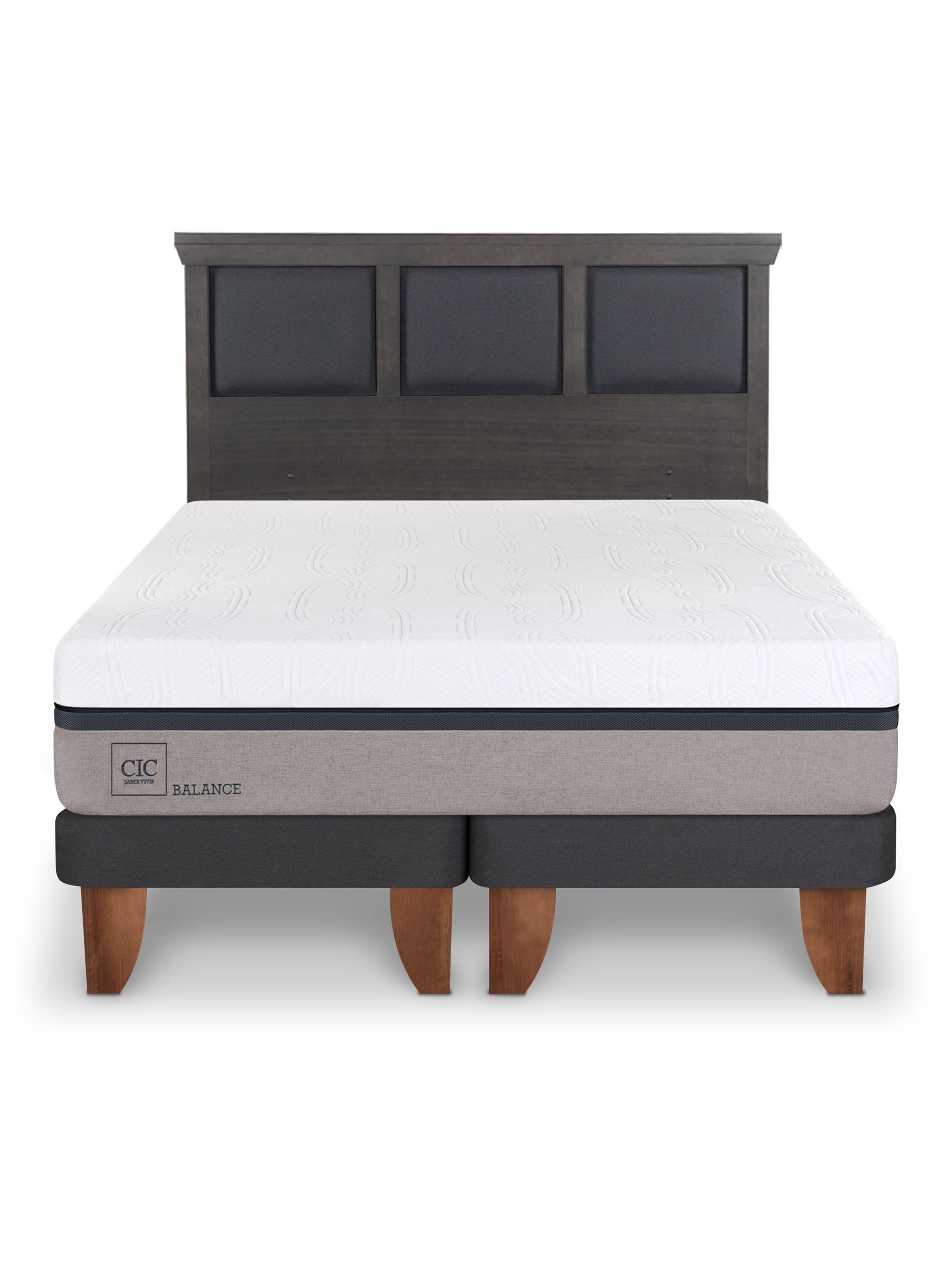 Cama Europea Balance King + Respaldo Torino-2