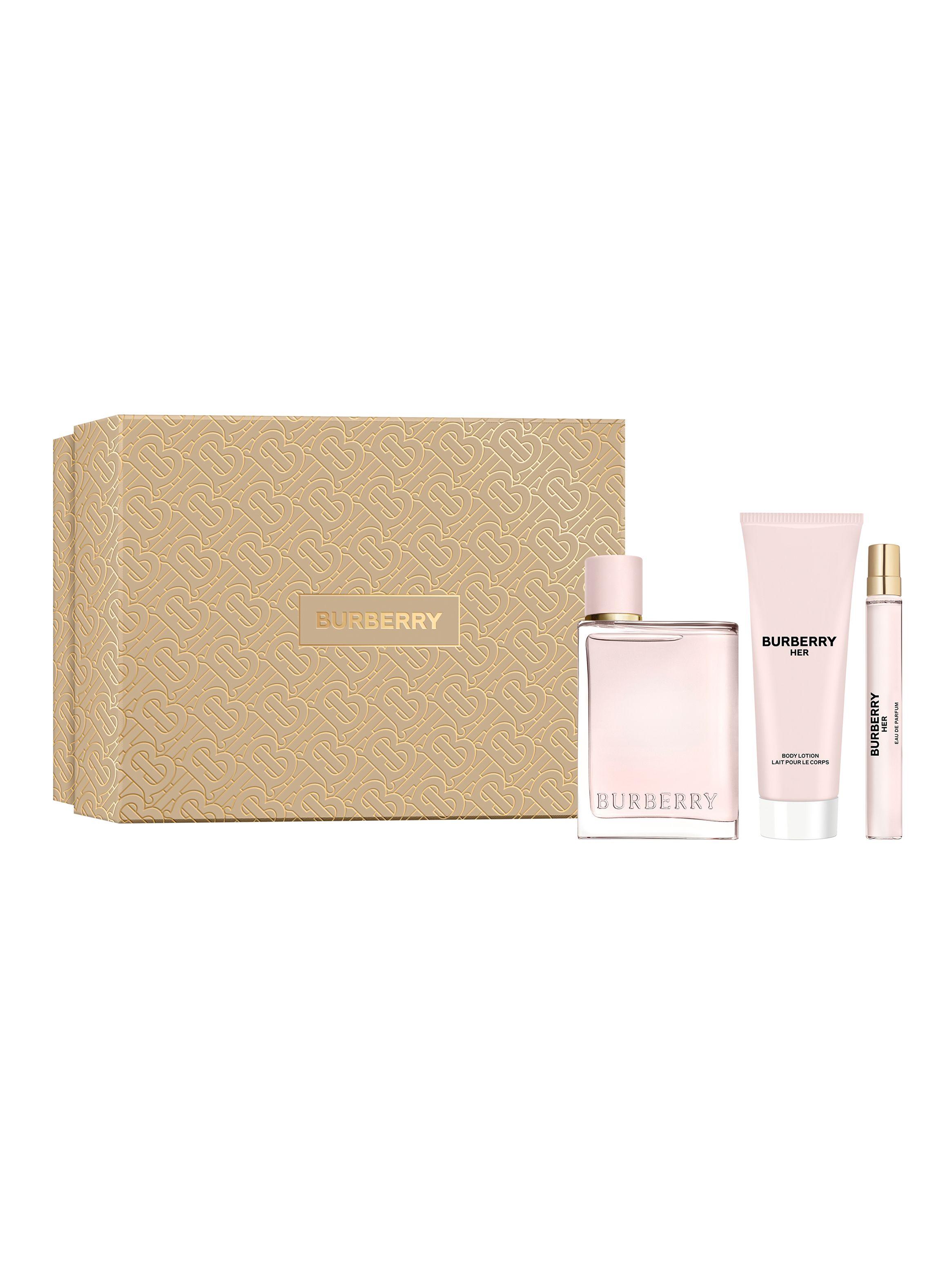 Set Perfume Burberry Her EDP Mujer 100 ml +  Body Lotion 75 ml + Pen Spray 10 ml-1