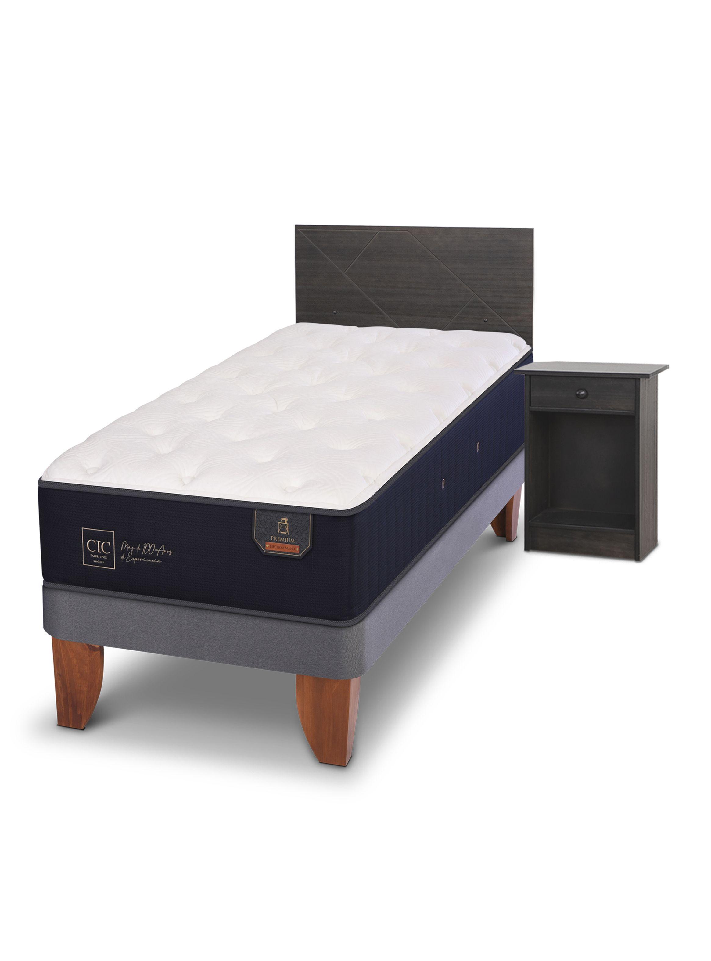 Cama Europea Premium 1.5 Plazas + Set de Muebles Villarrica-0
