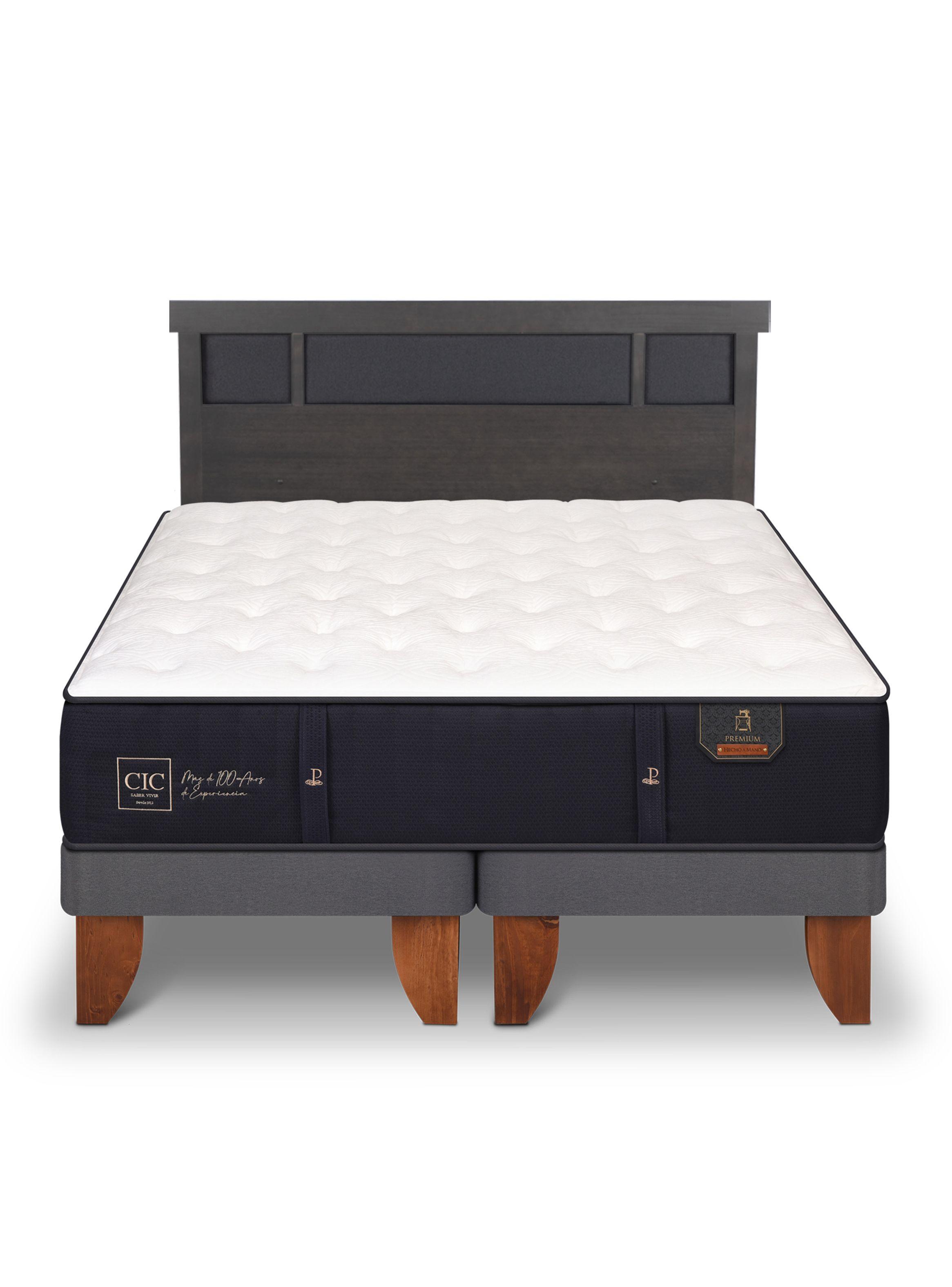 Cama Europea Premium King + Respaldo Dublín-2