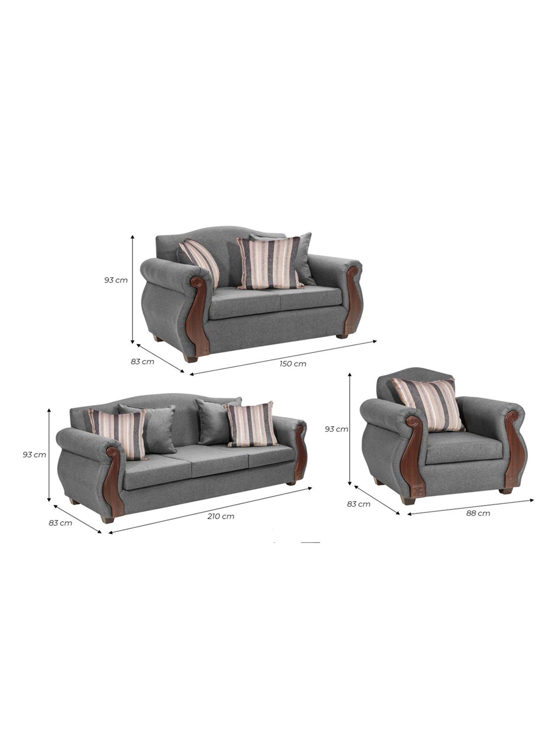 Juego de Living New Bugambilia 3.2.1 Cuerpos Tela-1