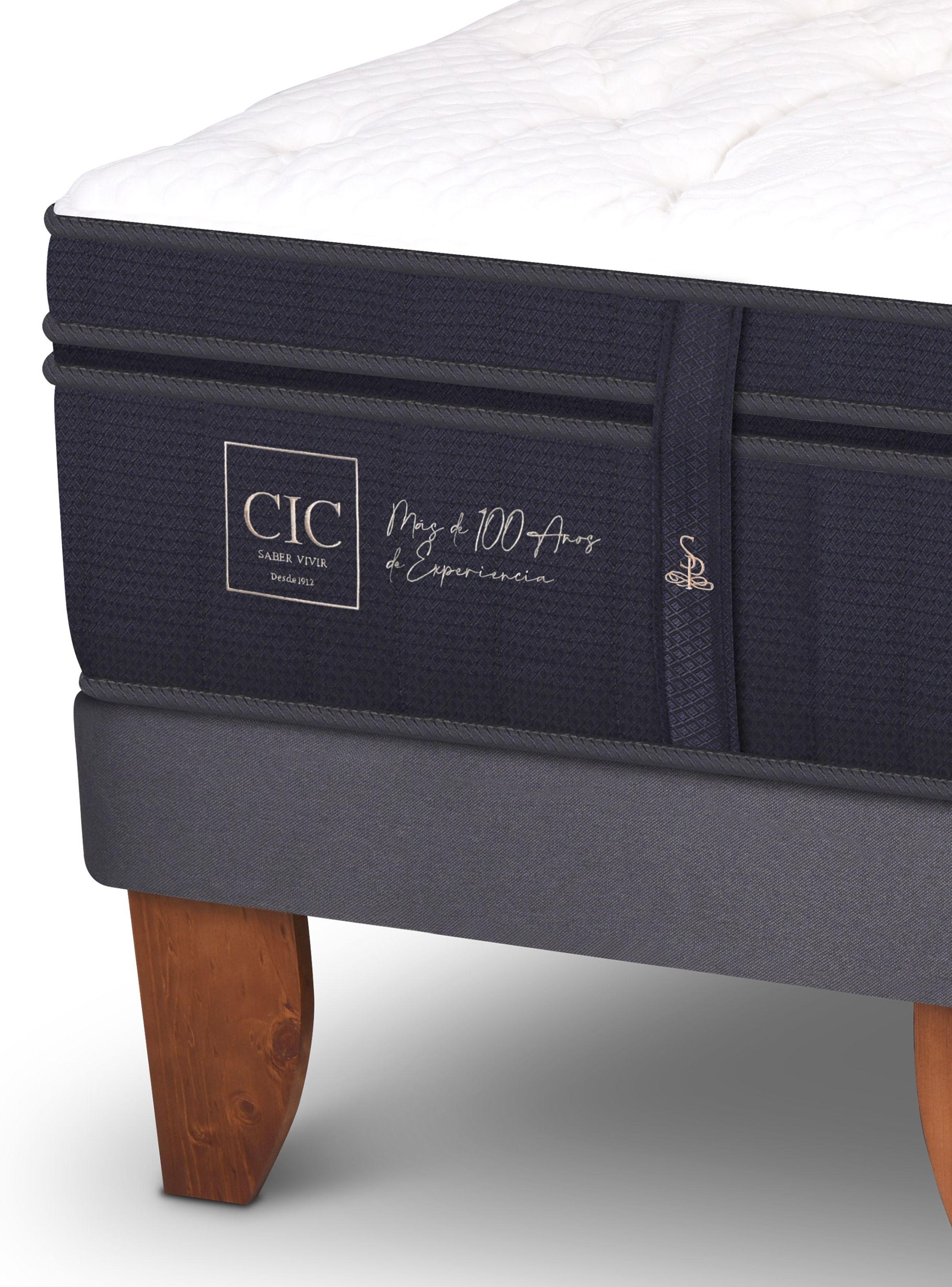 Cama Europea Súper Premium King + Respaldo Villarrica-3