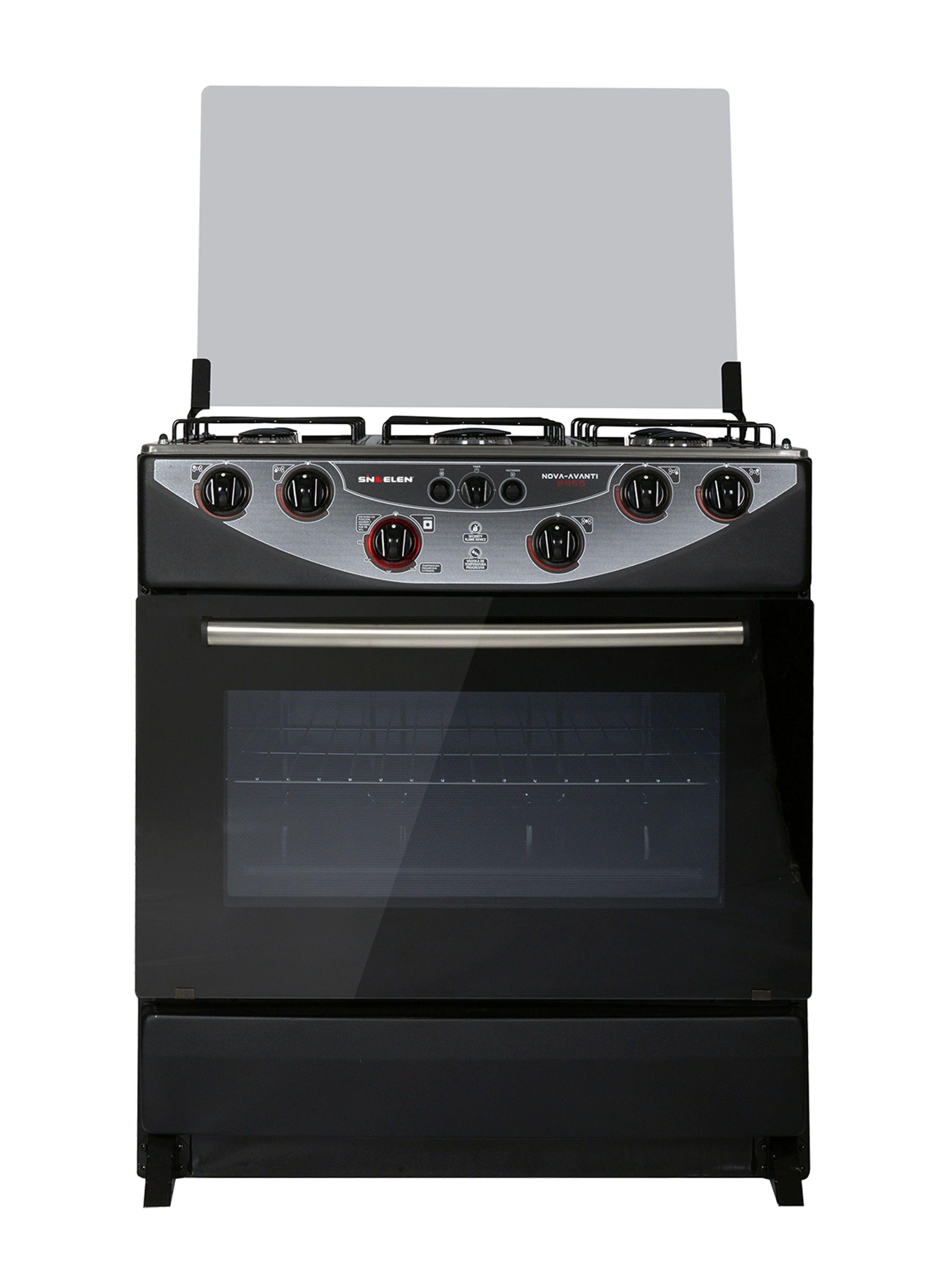 Cocina a Gas 5 Quemadores CH-9955NG Negro Inox-0