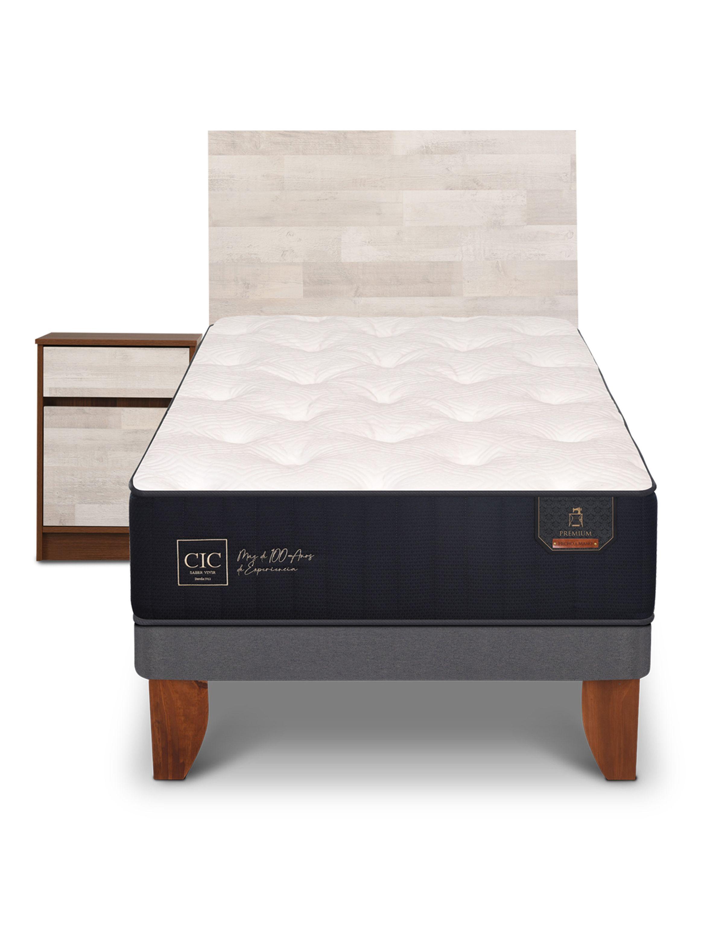 Cama Europea Premium 1.5 Plazas + Set Legno-2