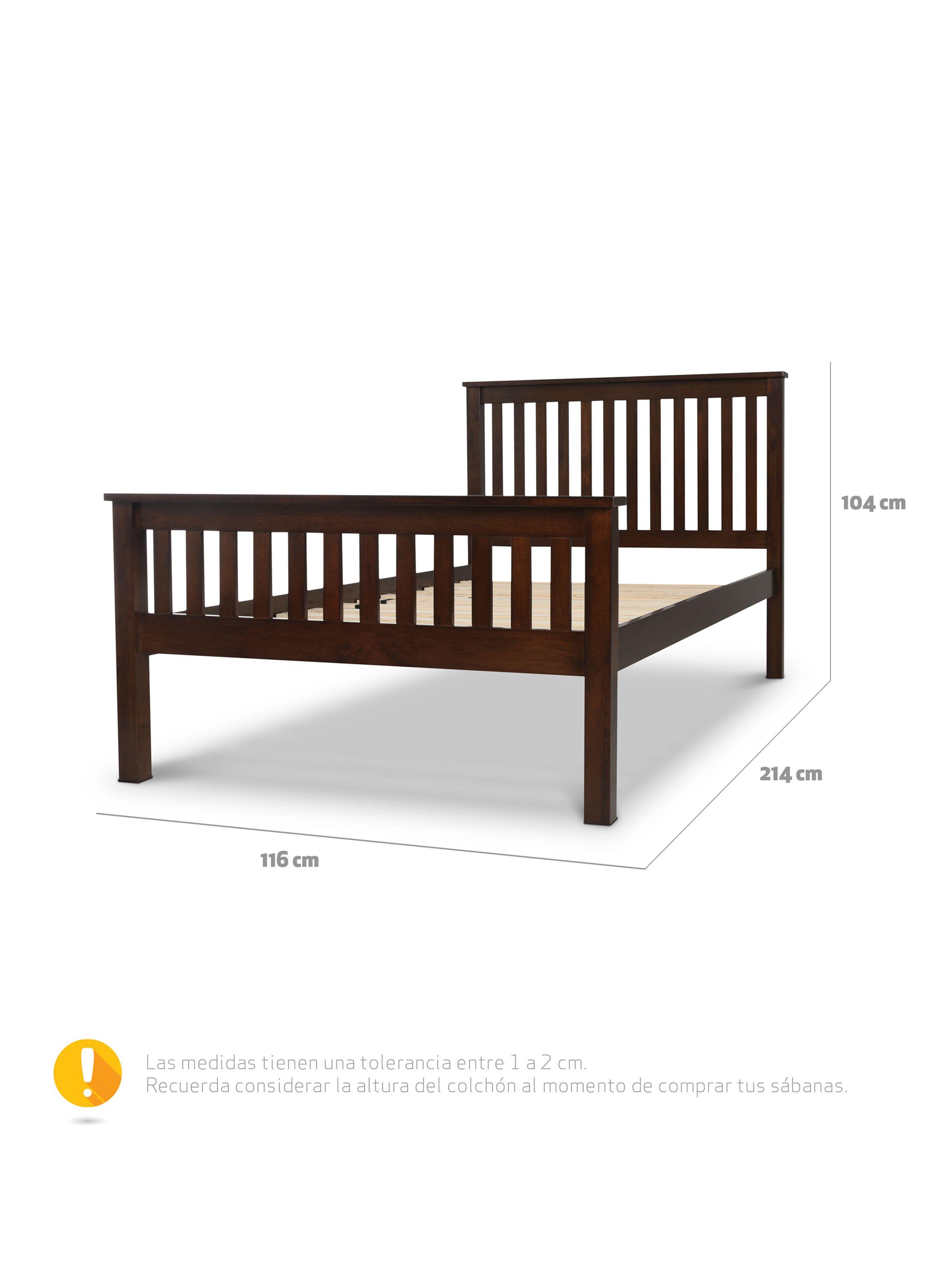 Cama Cuja Eloisa 1.5 Plazas-1