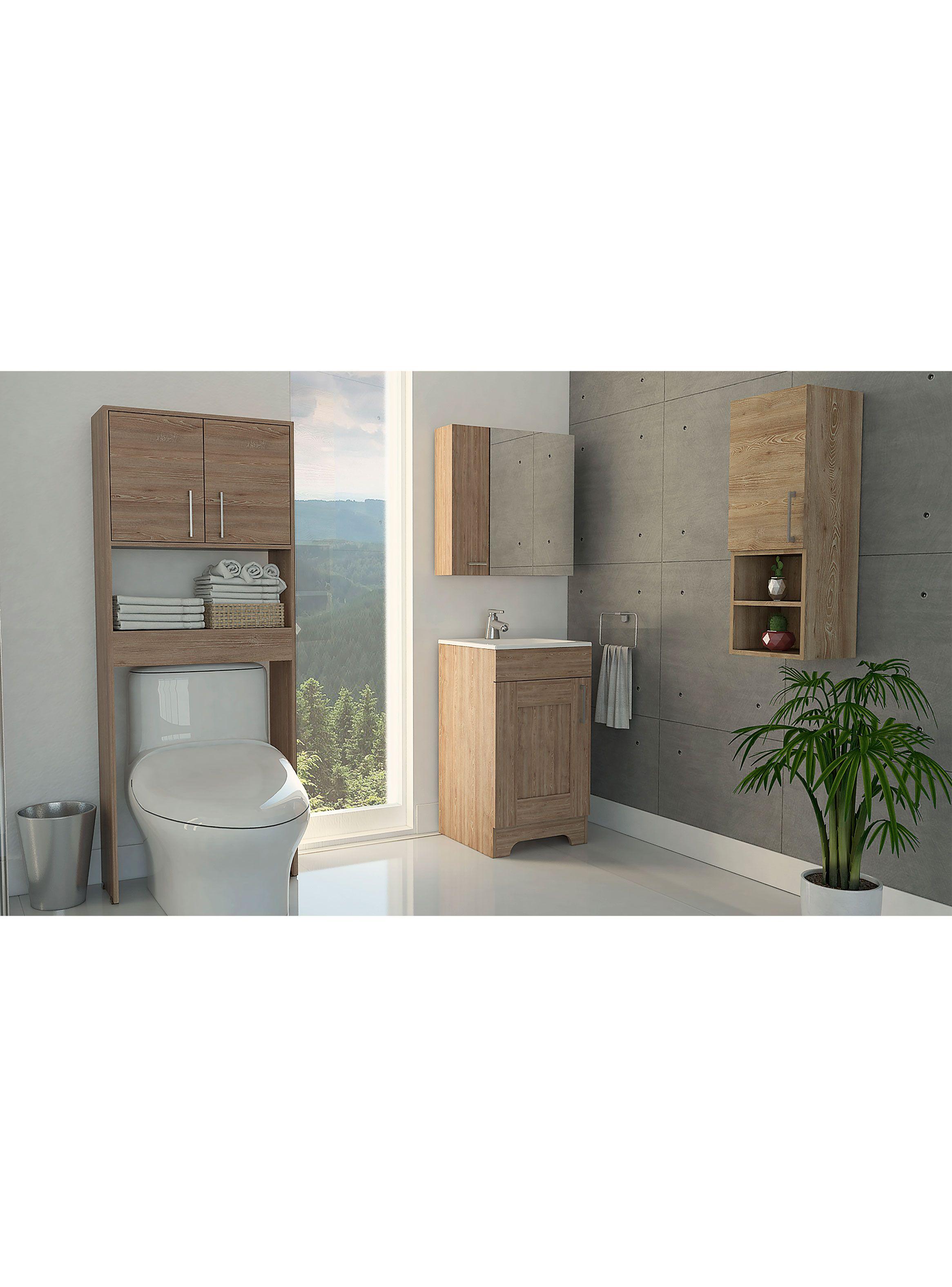 Mueble Lavamanos + Baño + Muro + Botiquín Barcelona-5