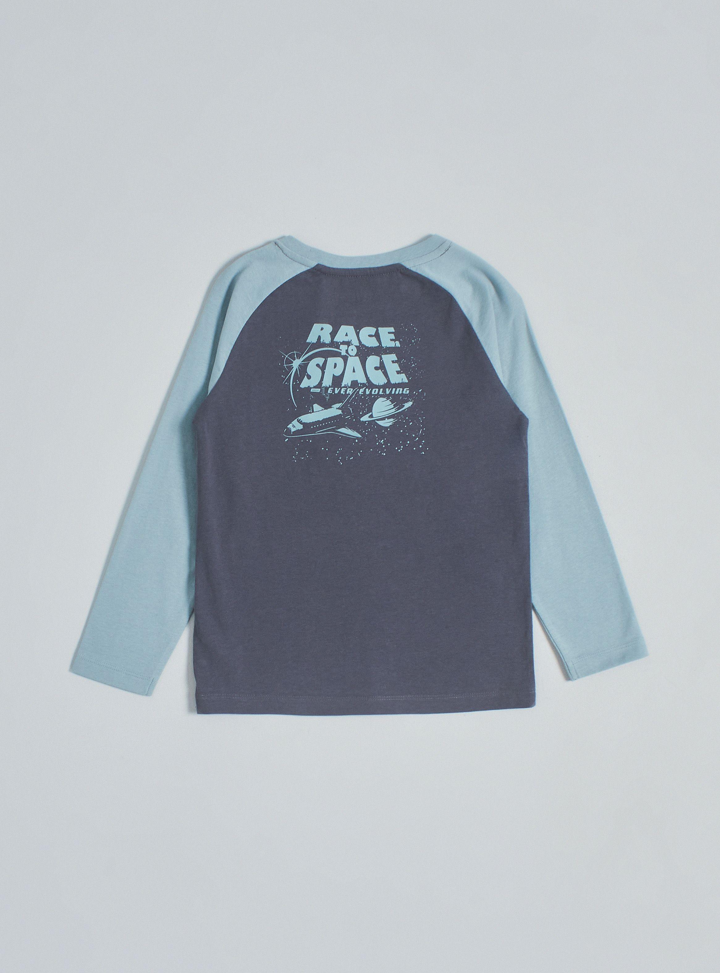 Polera Manga Raglán Estampada-1