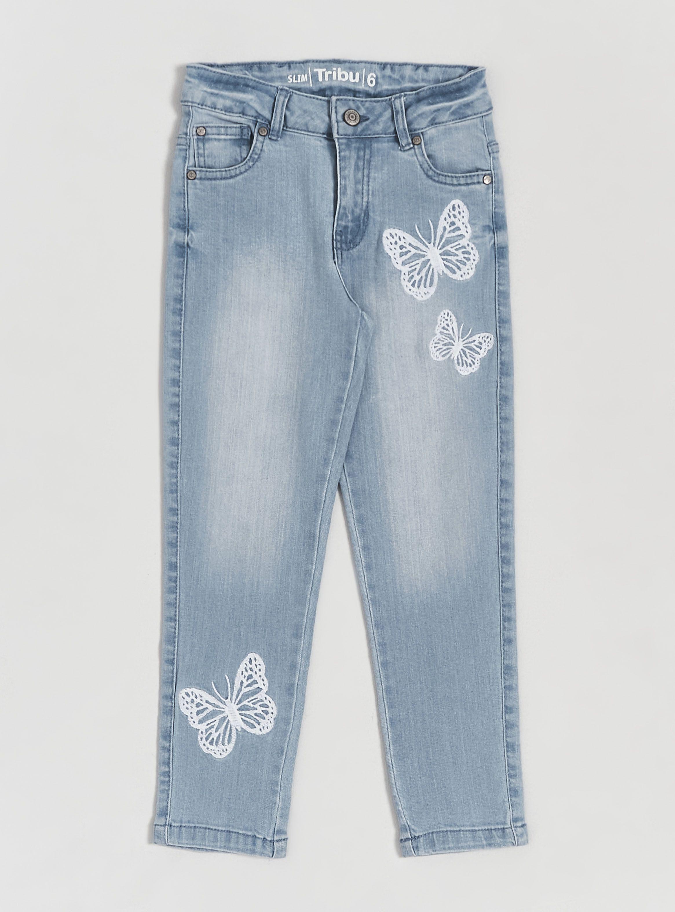 Jeans Bordado Mariposas-2