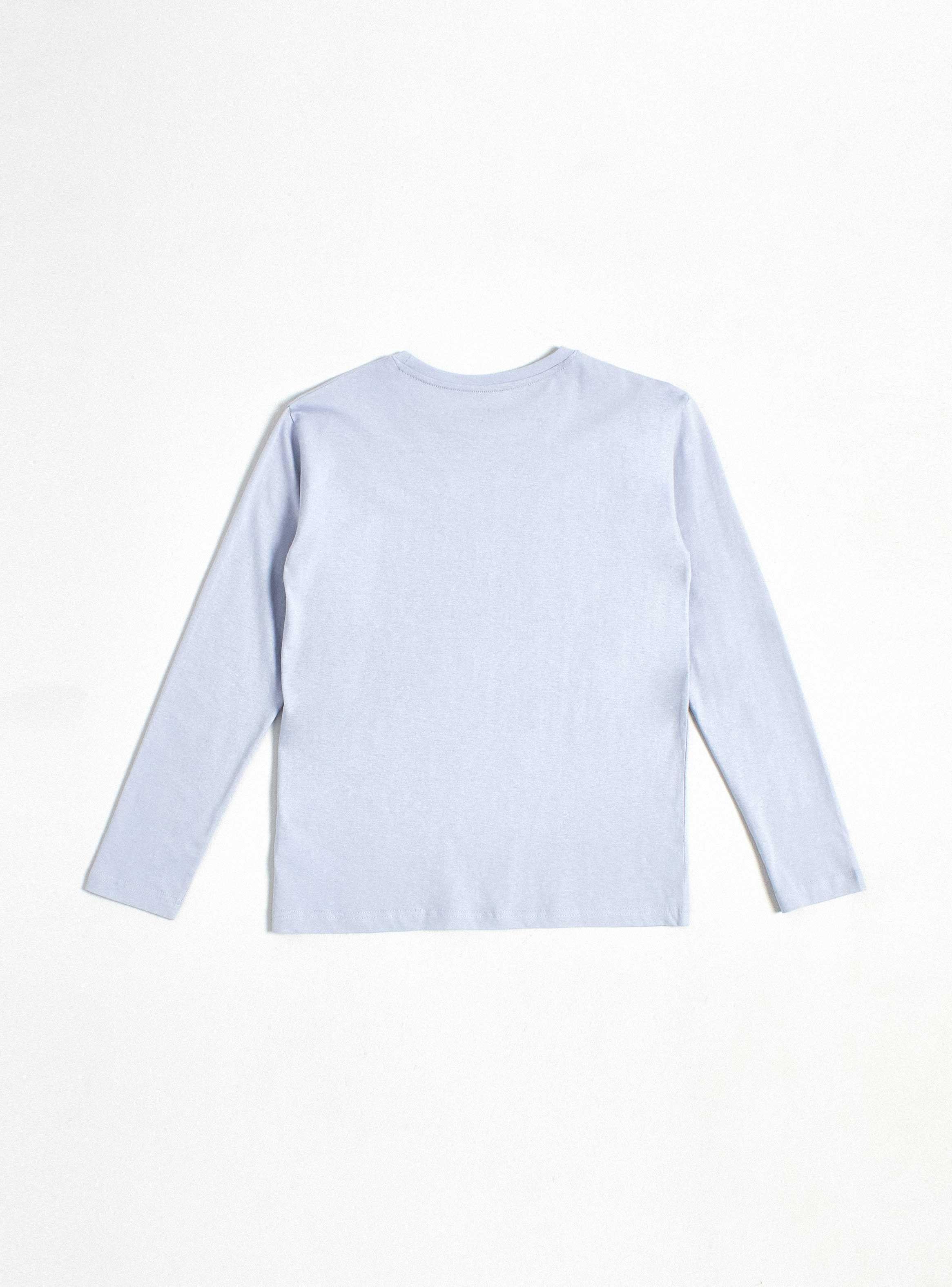 Polera Color Liso con Corte en el Pecho-3