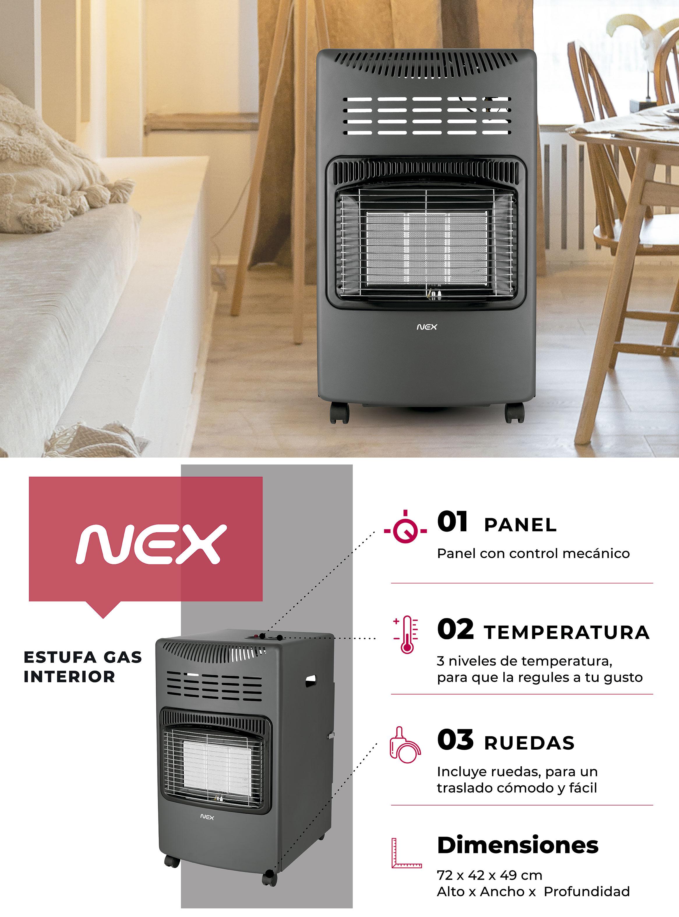 Estufa Gas 14.000 BTU Soporta Cilindro 15 kg-7