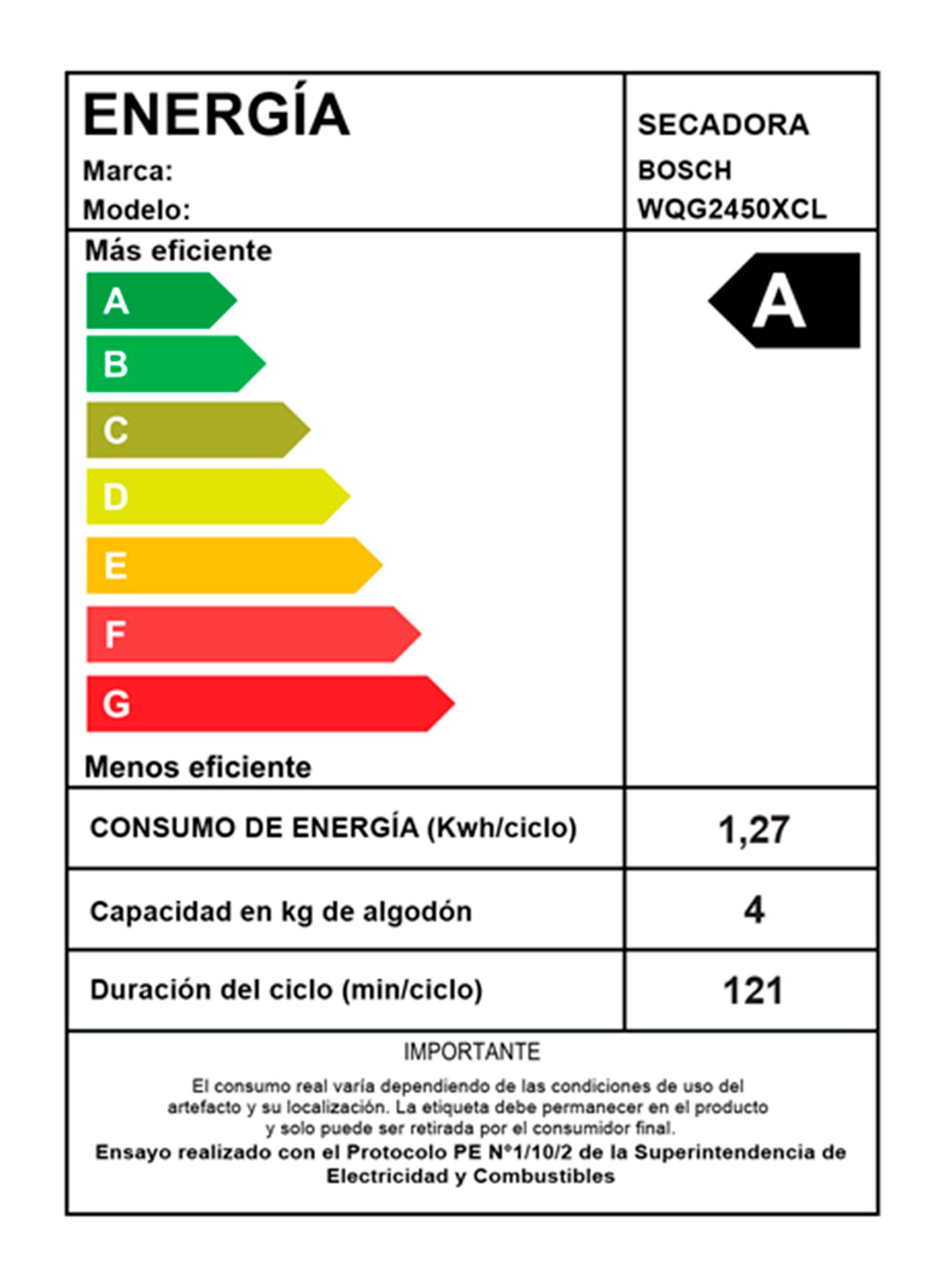 Secadora Bomba de Calor Frontal 9 kg WQG2450XCL-7