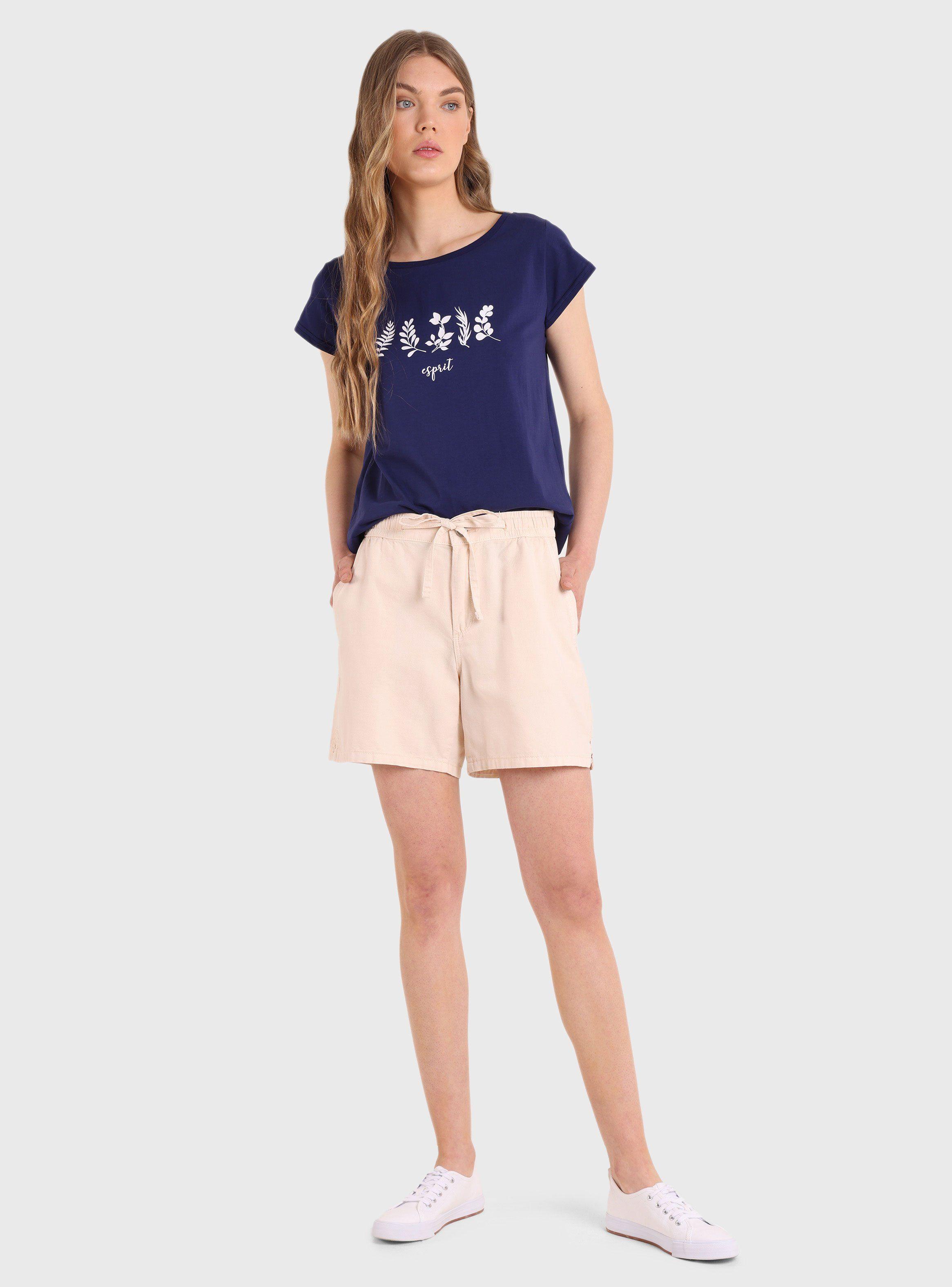 Short Casual Regular Fit Tiro Medio Liso-3