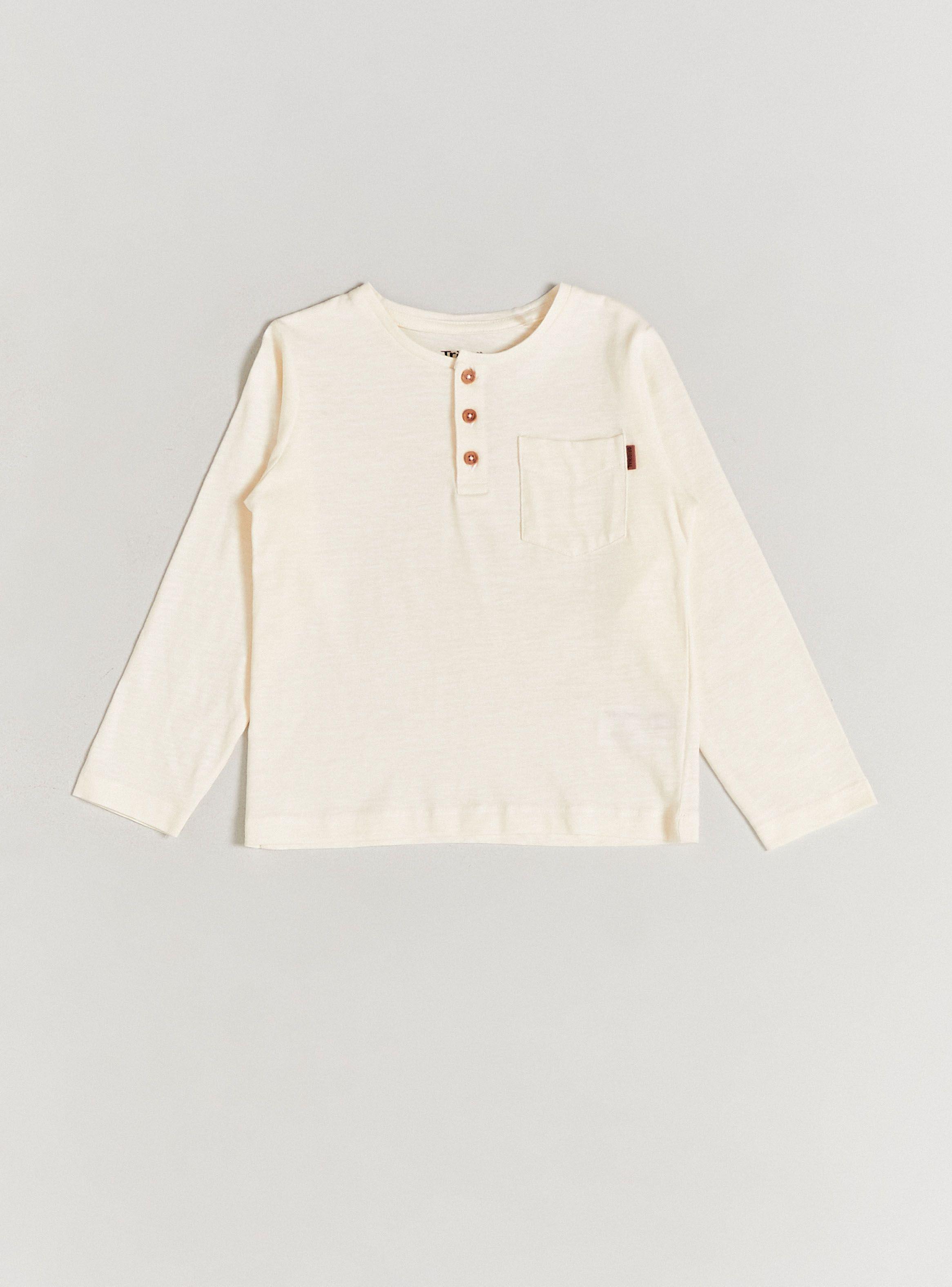 Polera Henley con 3 Botones y Bolsillo-0